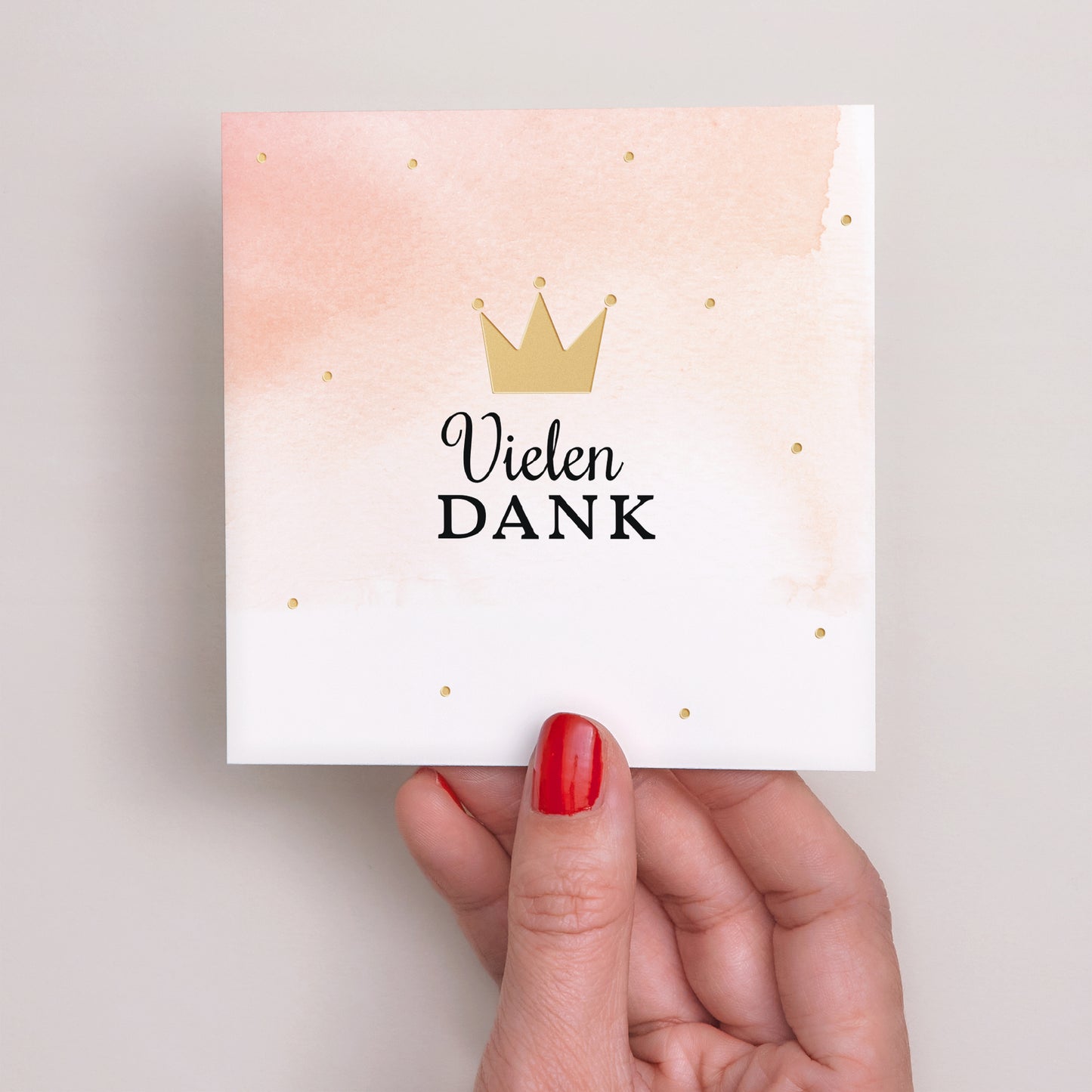 Dankeskarte Geburt Quadrat Kleine Prinzessin foto N° 2