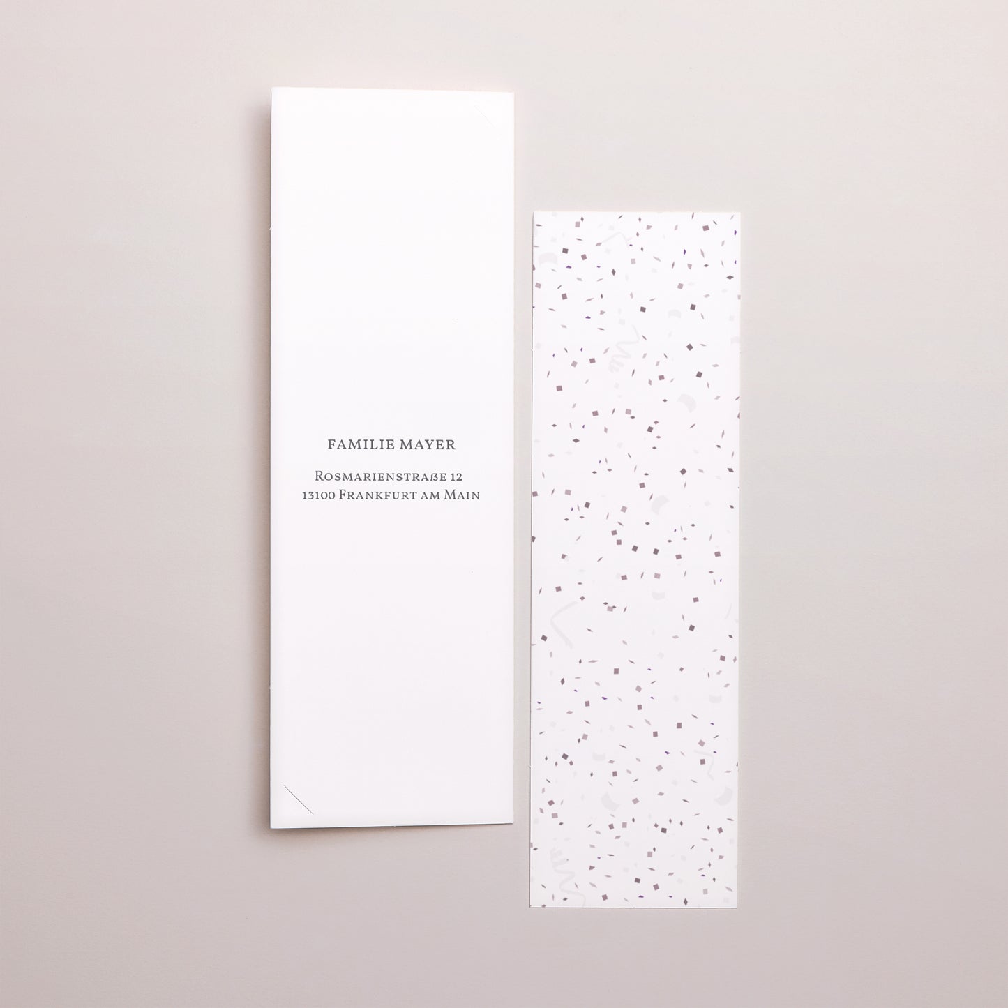 Geburtskarte Fotoautomaten Lesezeichen Marmor Parma & Gold foto N° 3