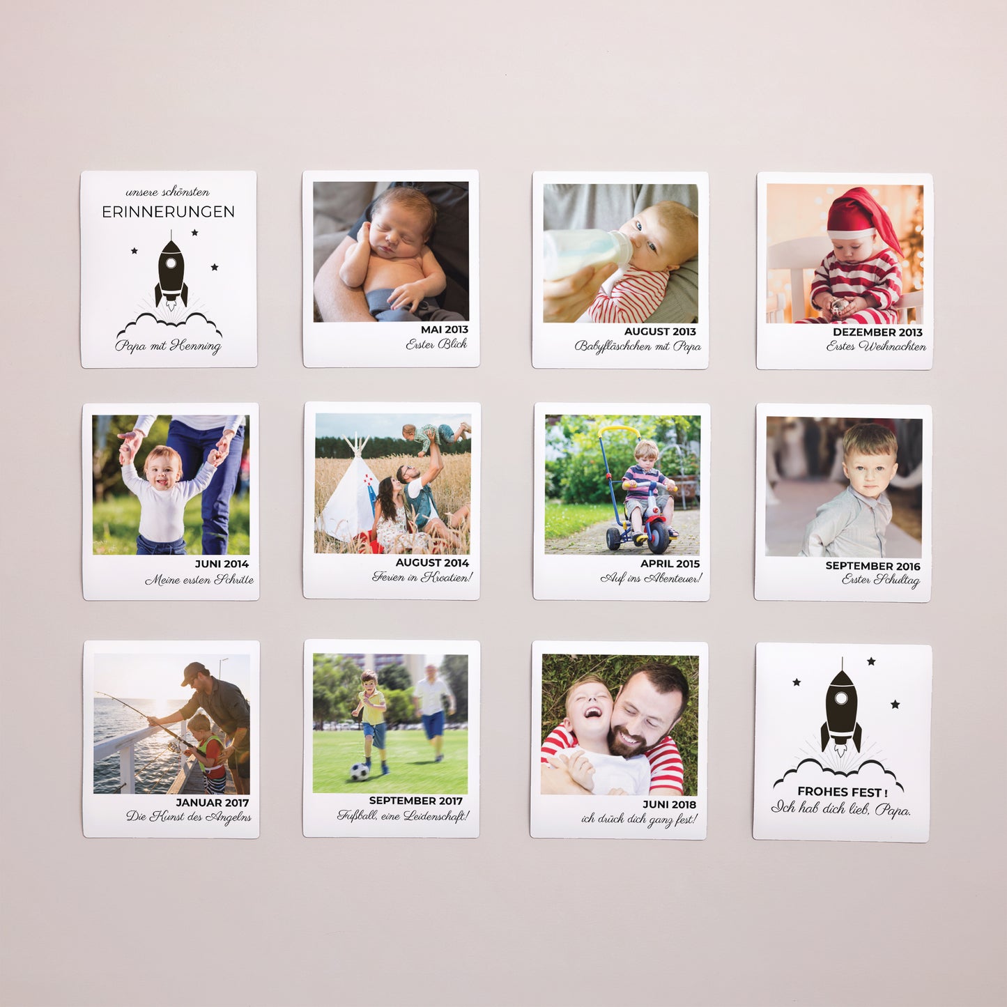 Fotoabzug Foto's Pack mit 12, magnetisch Erinnerungen foto N° 1