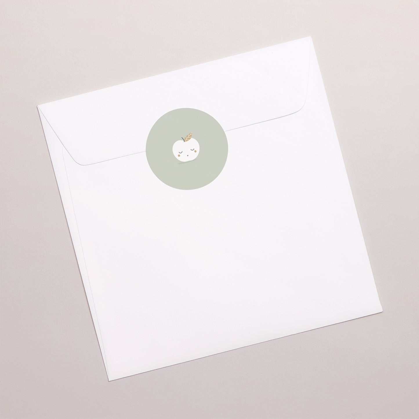 Sticker Geburt Rund Goldener Apfel foto N° 3