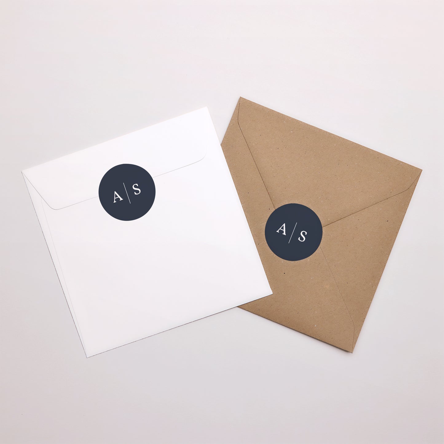 Sticker Hochzeit Rund Minimalistische Nuancen foto N° 4