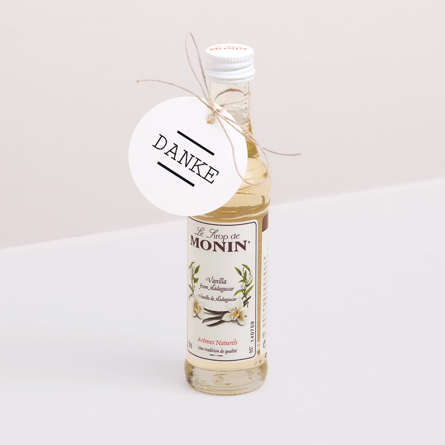 Vorgelochtes Etikett Hochzeit Runde Cappuccino foto N° 3