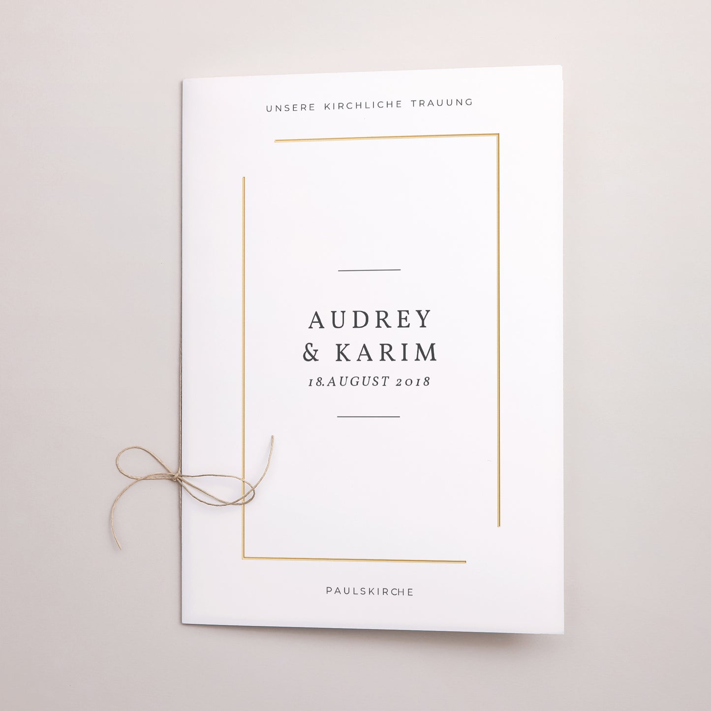 Kirchenheft Hochzeit Doppelflügel Wir heiraten foto N° 1
