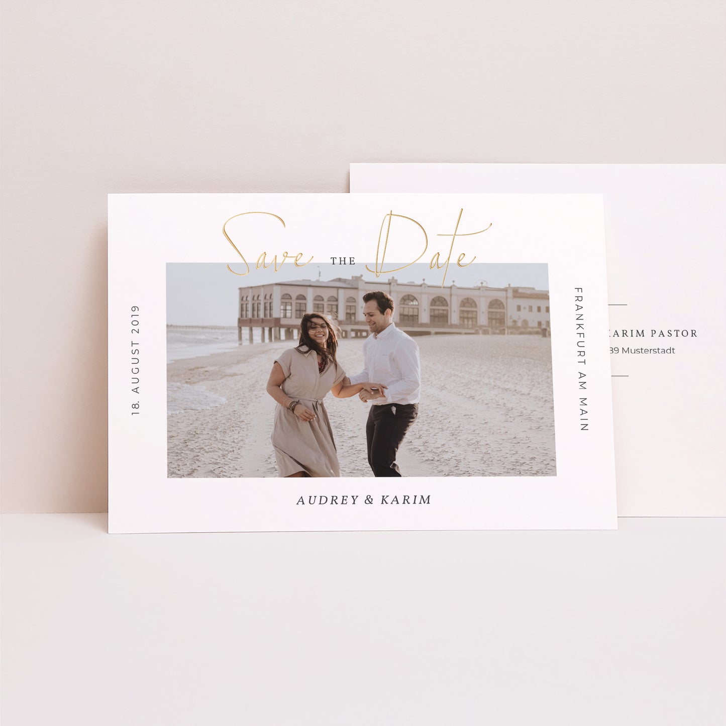 Save the date Karte Hochzeit Landschaft Wir heiraten foto N° 1