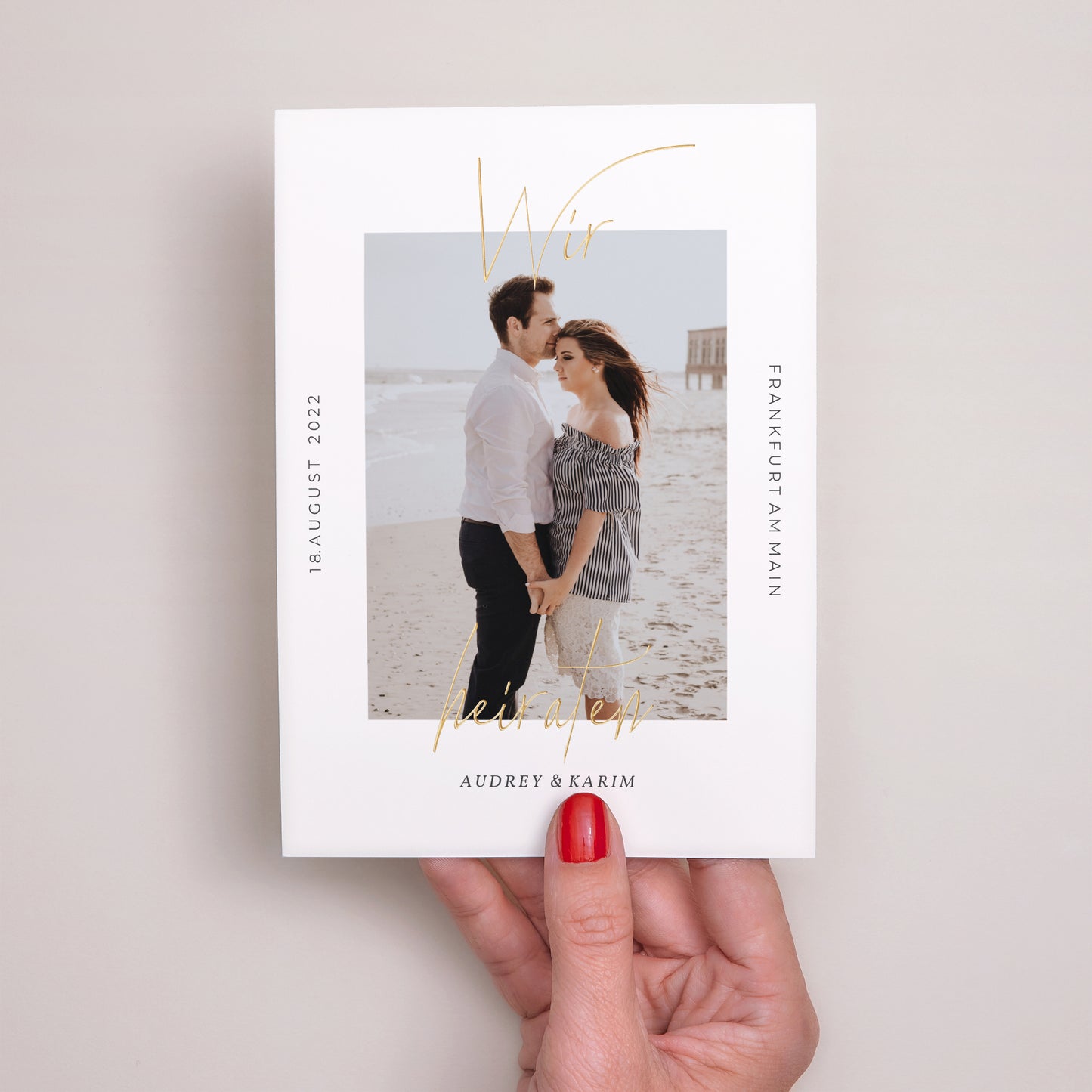 Hochzeitseinladung Wir heiraten foto N° 2