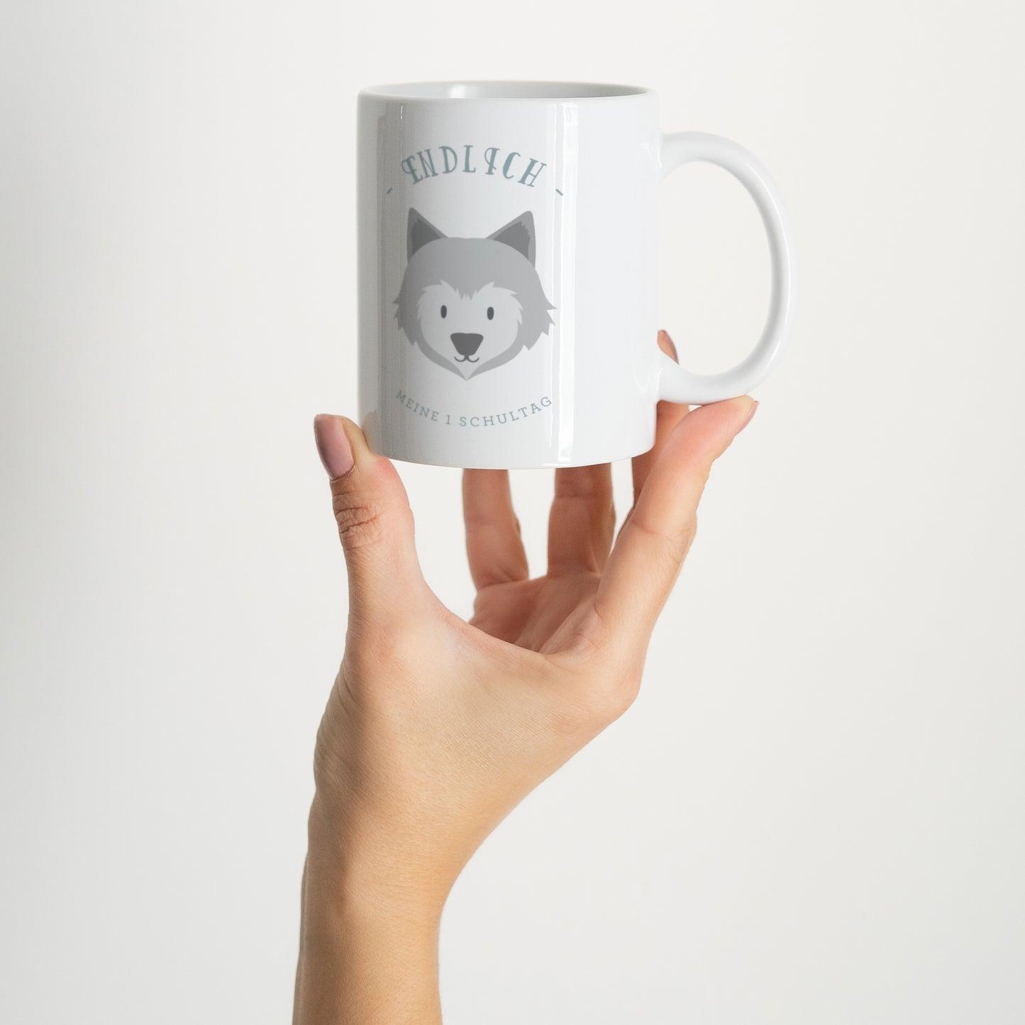 Tasse Objekte Weiß Kleiner Wolf foto N° 2