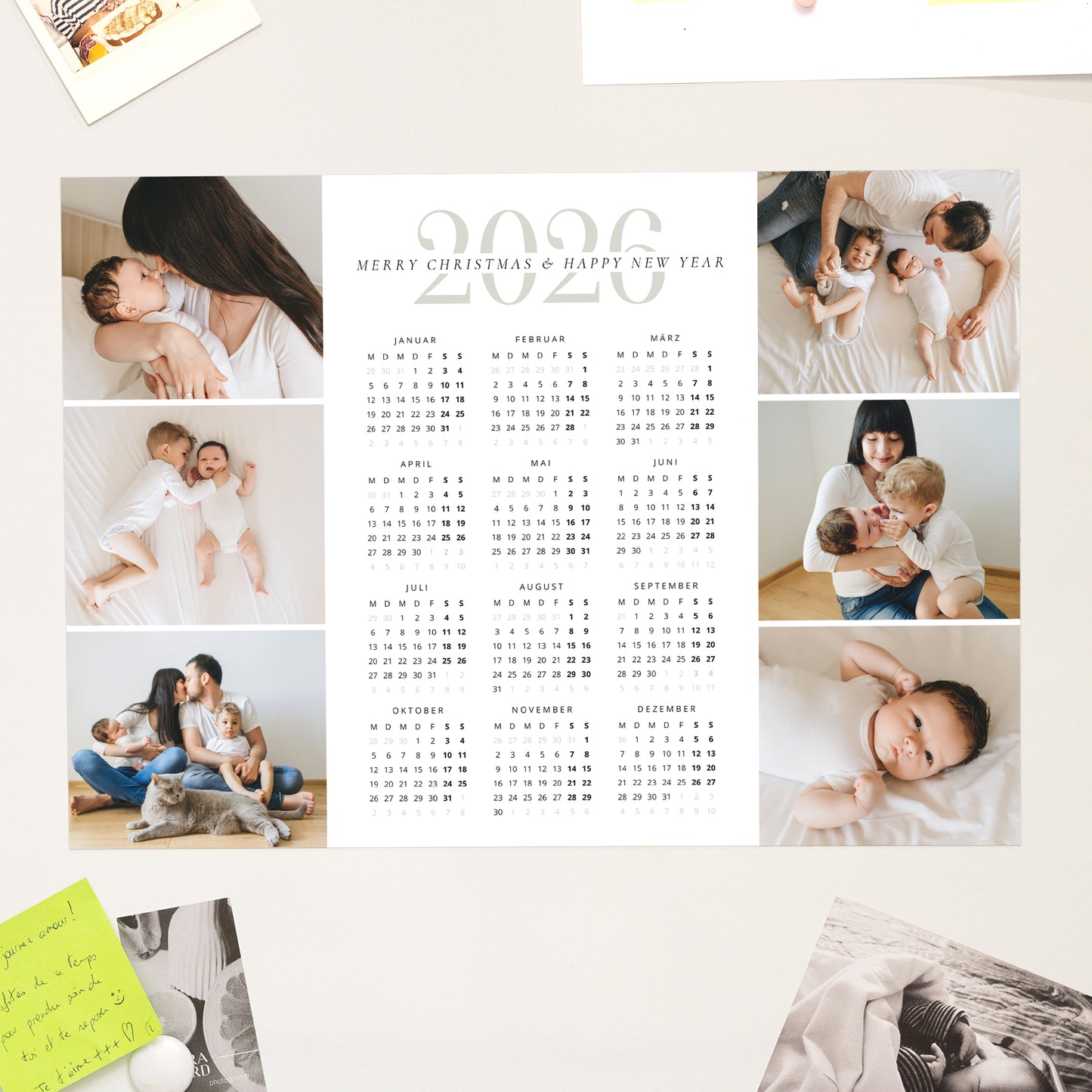 Kalender Weihnachten Magnetischer, einseitiges landschaft New Start foto N° 1