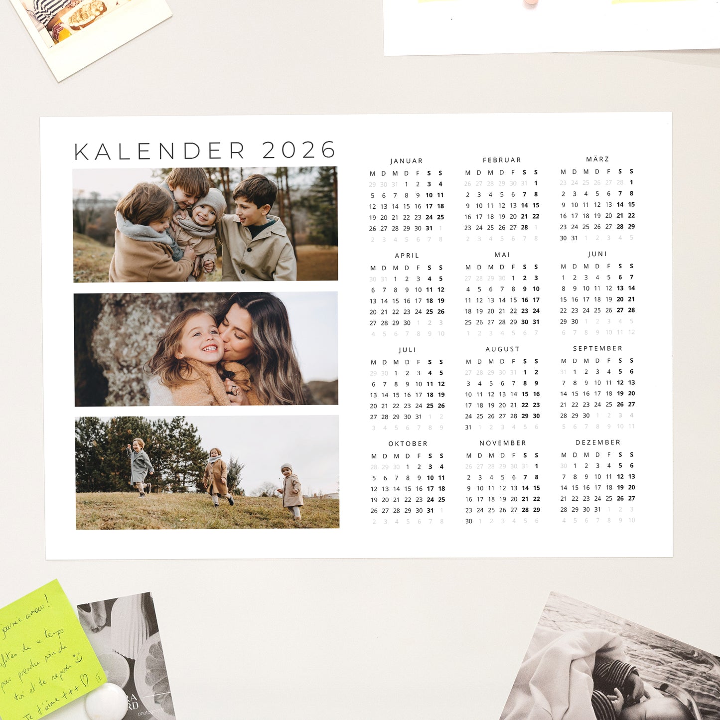 Kalender Weihnachten Magnetischer, einseitiges landschaft Adventures II foto N° 1