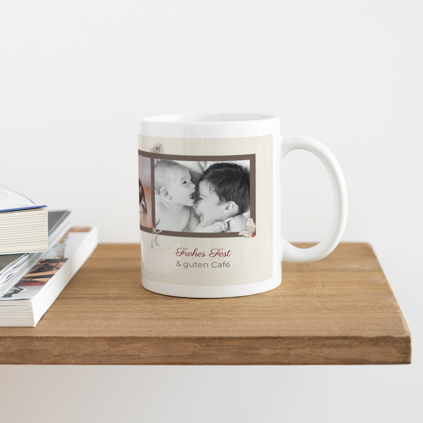 Tasse Objekte Weiß Weihnachtsblätter & -zweige foto N° 4