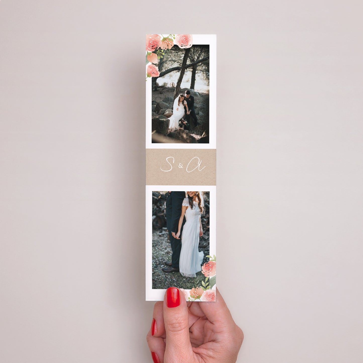 Dankeskarte Hochzeit Lesezeichen Landleben Angeln foto N° 2