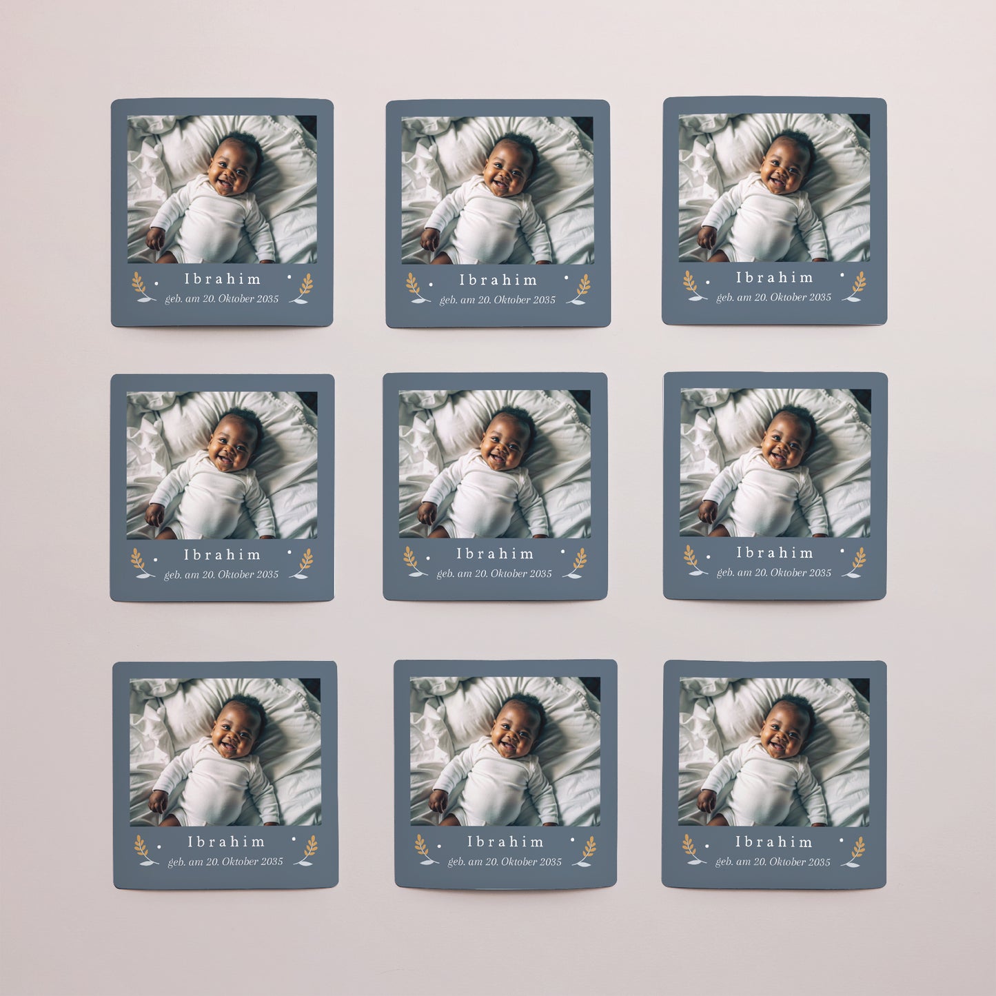 Einladungskarte Geburt Satz von 9, magnetisch. Liberty Kellner foto N° 3