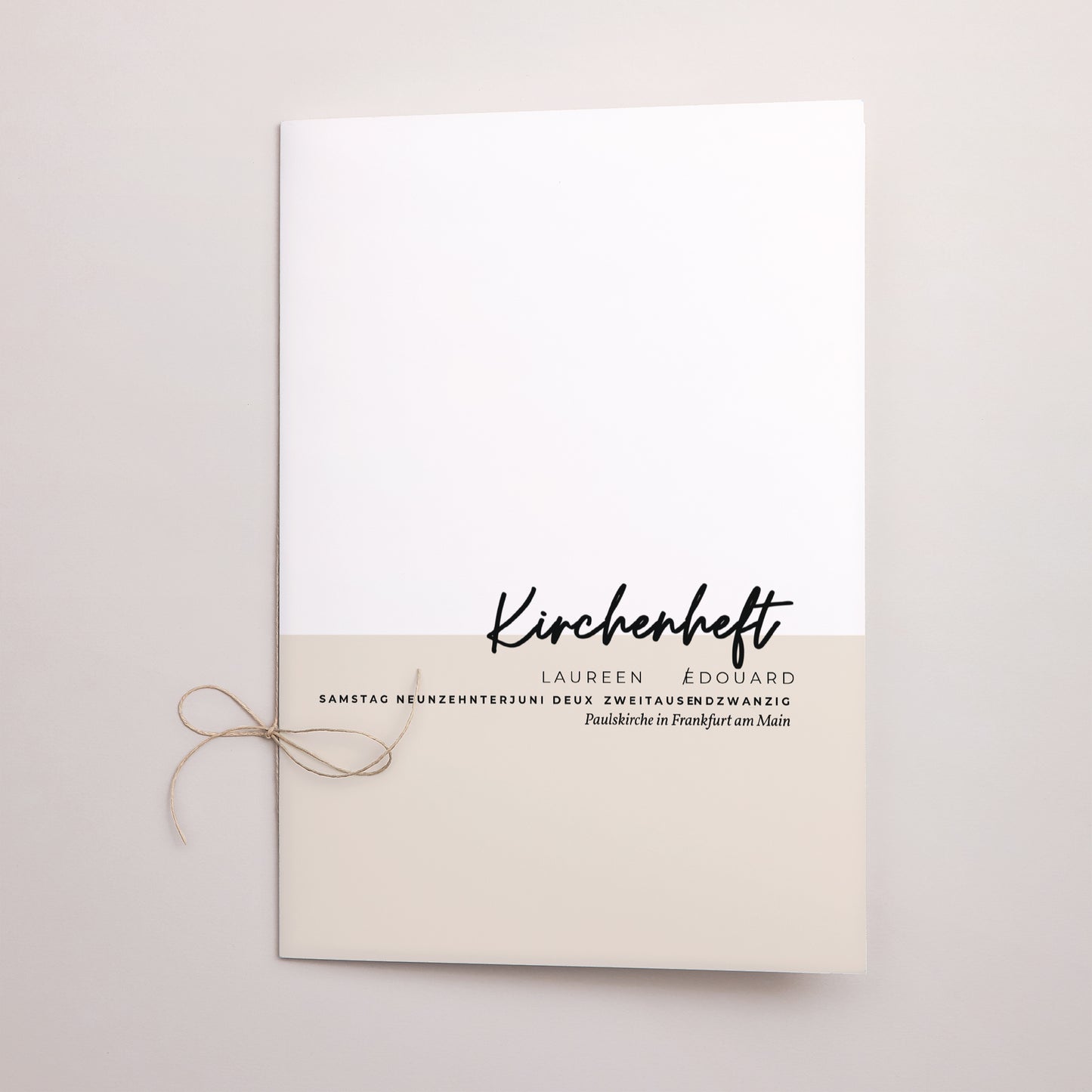 Kirchenheft Hochzeit Doppelflügel Spachtelmasse und Majestic foto N° 1