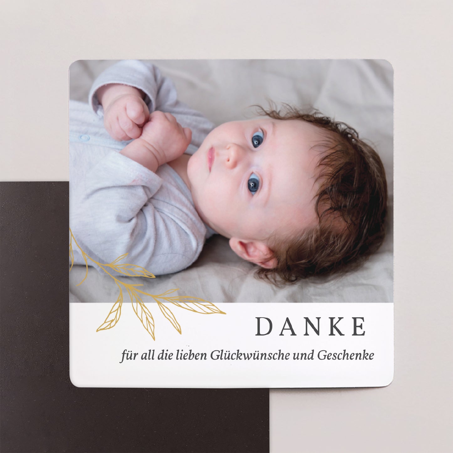 Dankeskarte Geburt Satz von 9, magnetisch. Joli Brin foto N° 1