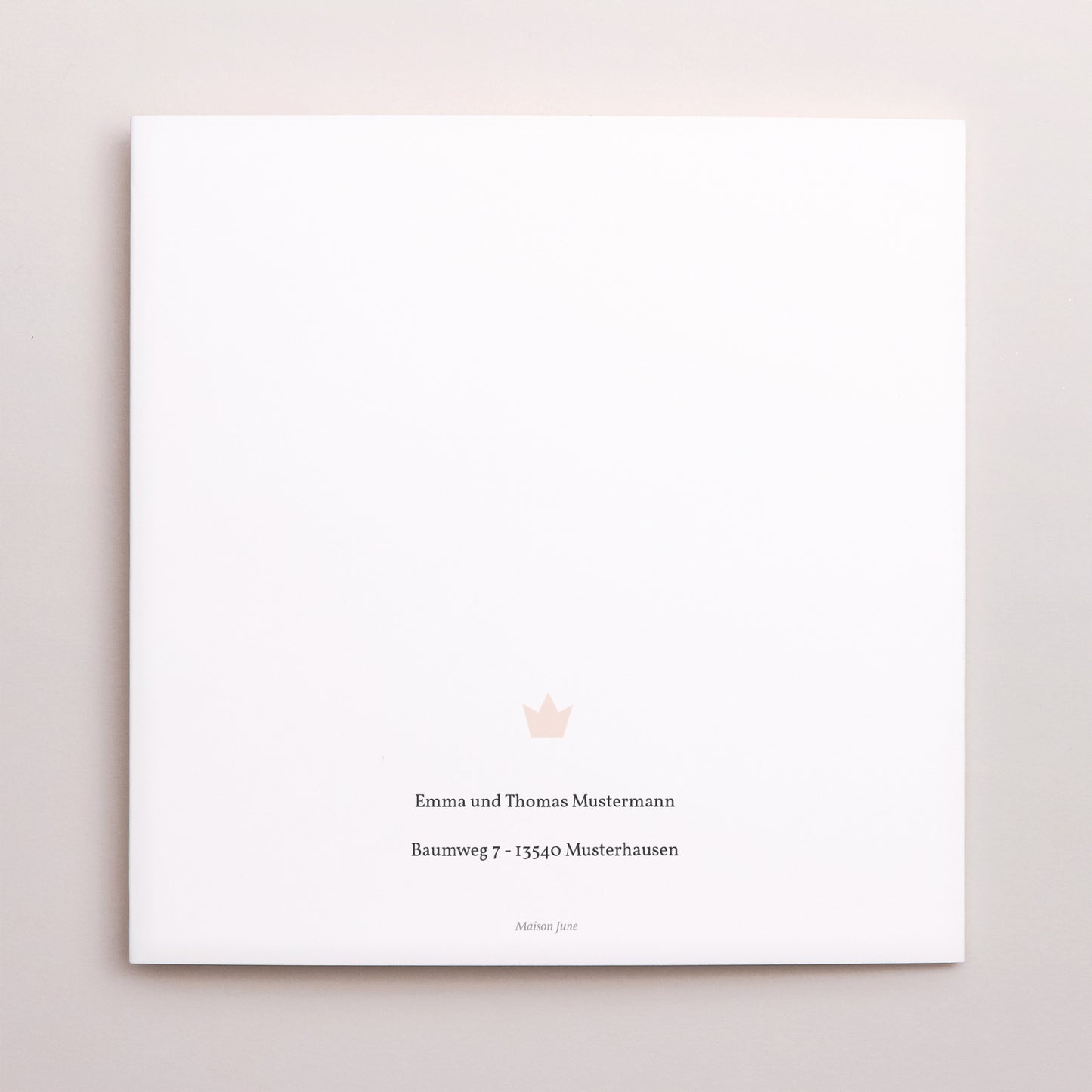 Geburtskarte Doppelflügiges Quadrat Kleine Wolke foto N° 3