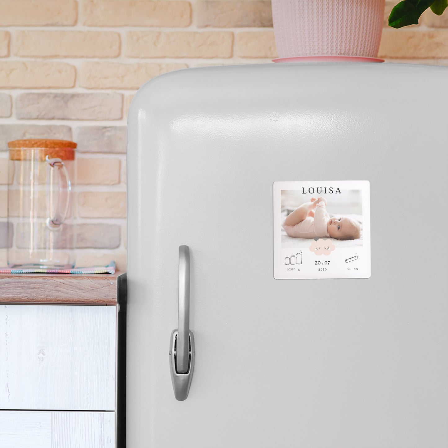 Geburtskarte Satz von 9, magnetisch. Kleine Wolke foto N° 4