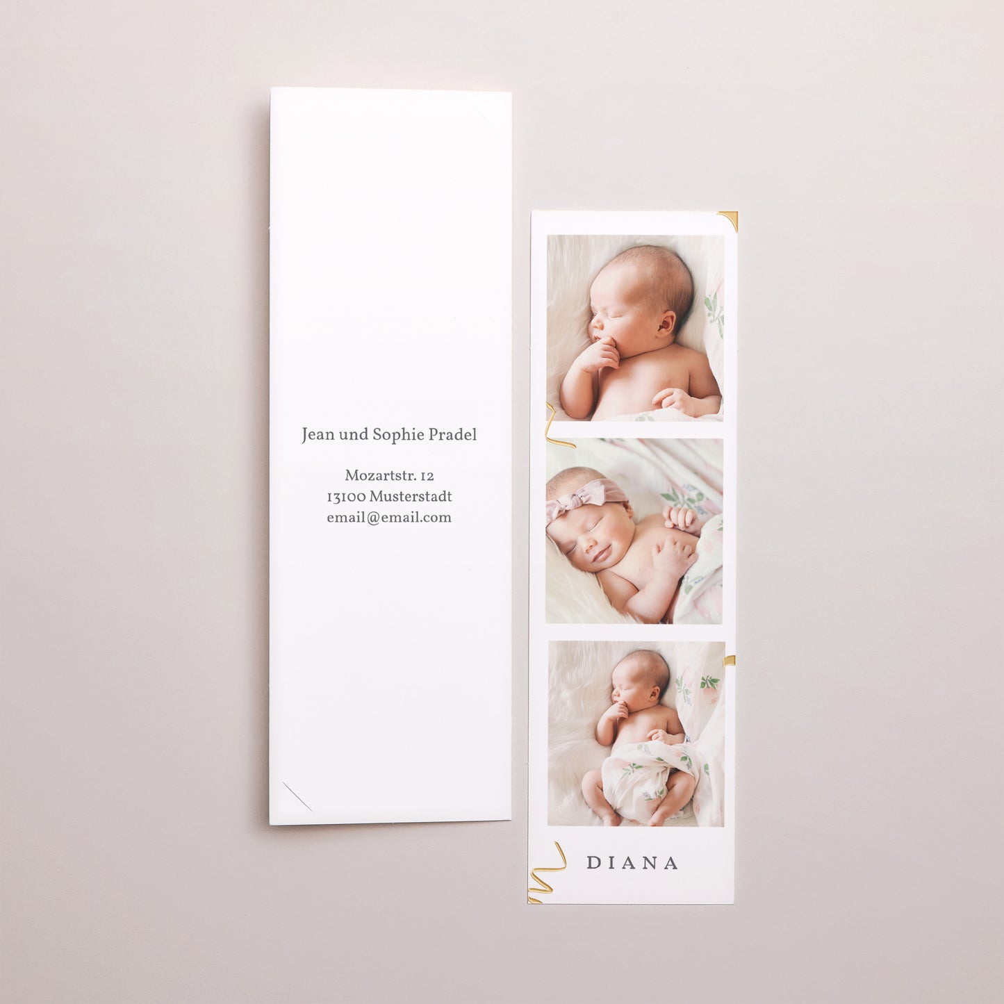 Taufeinladung Fotoautomaten Lesezeichen Luftballons foto N° 3