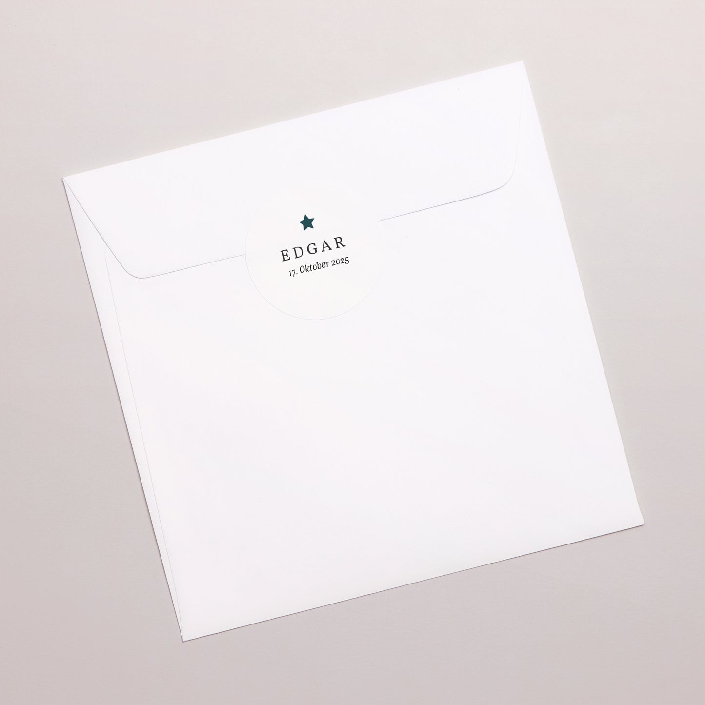 Sticker Geburt Rund Schneefuchs foto N° 3