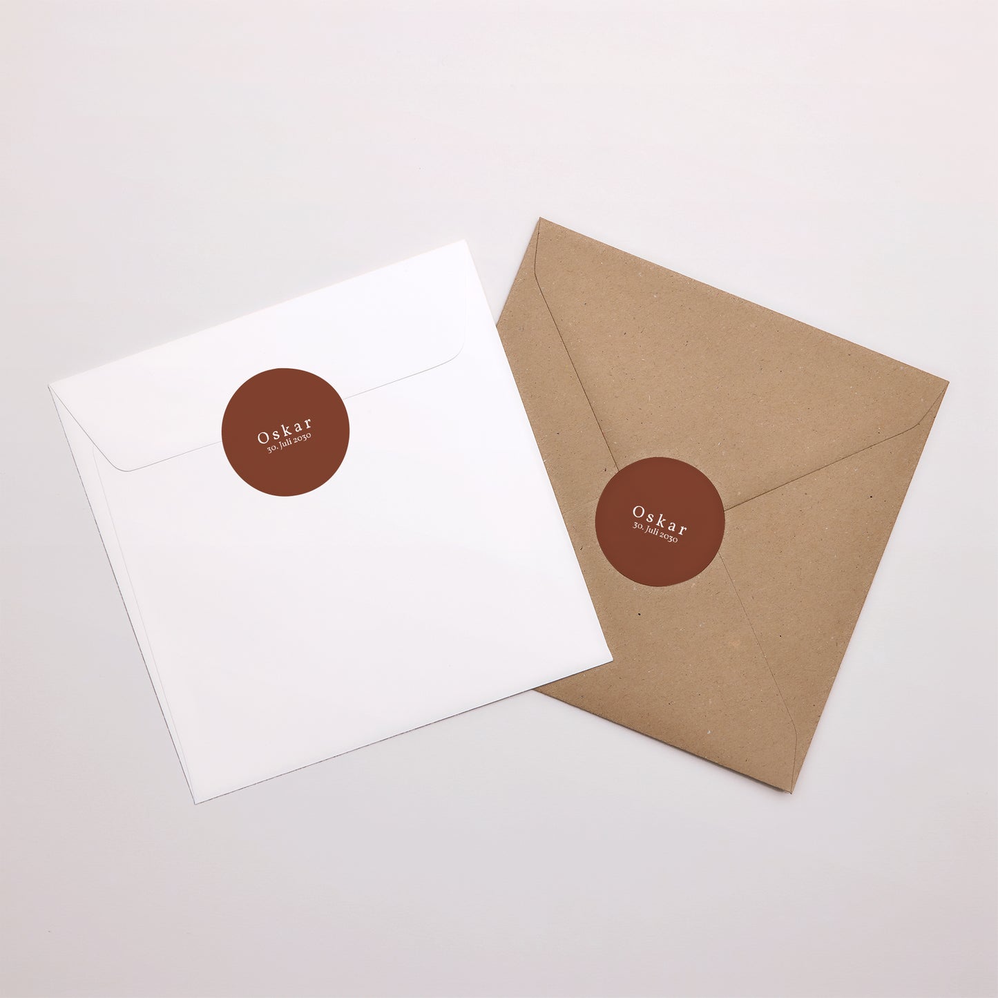 Sticker Geburt Rund Rotfuchs foto N° 3