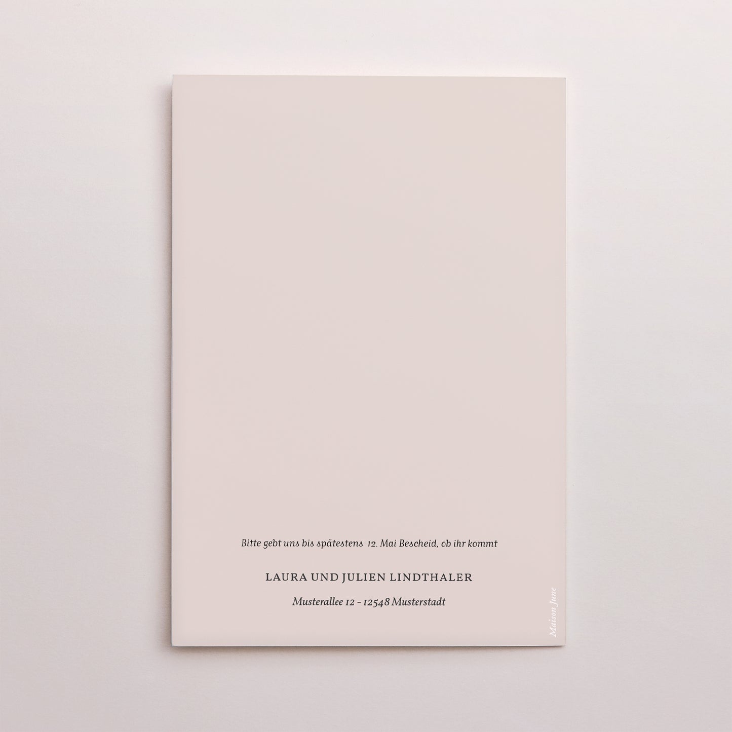 Taufeinladung Doppelter Porträtflügel Typo foto N° 3