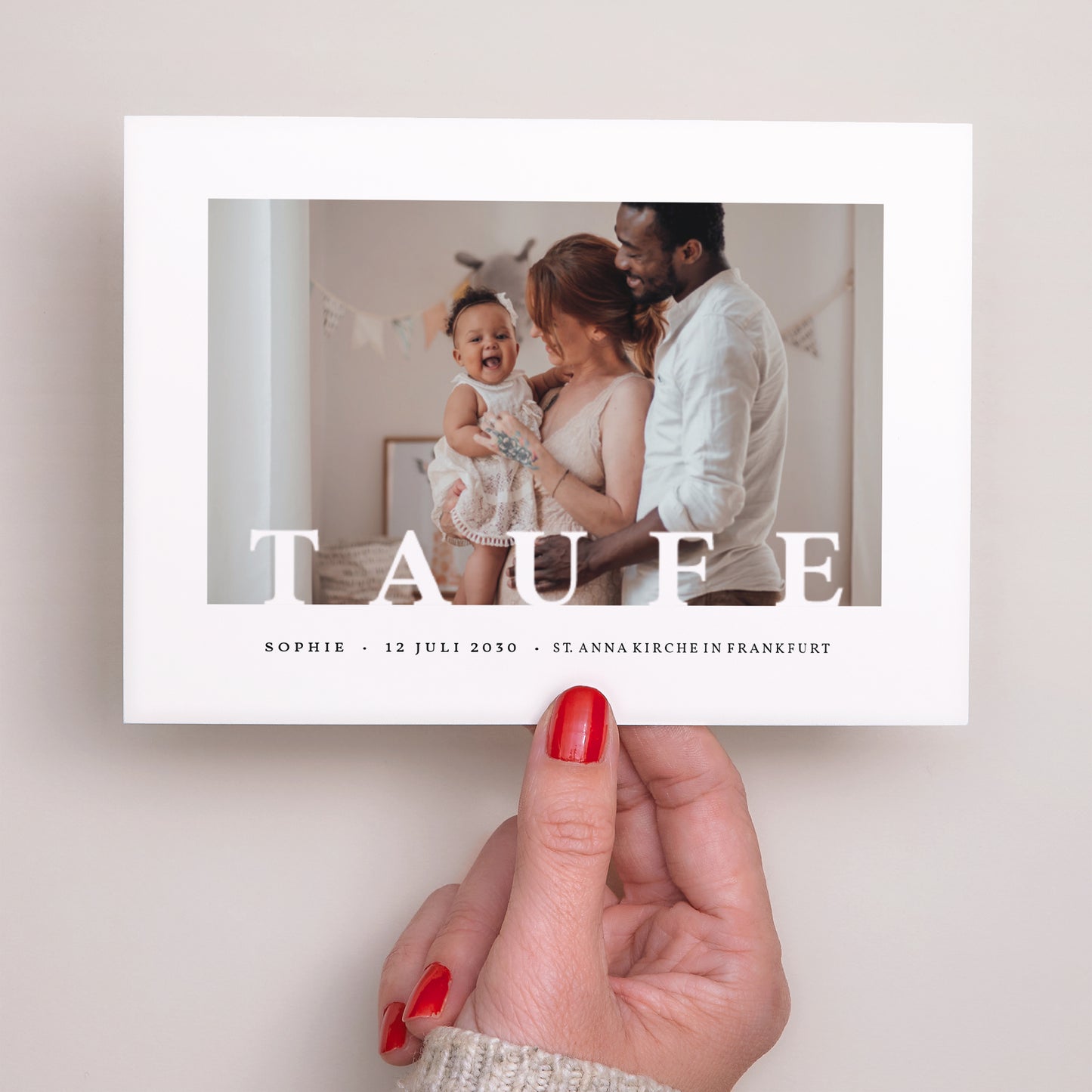 Taufeinladung Landschaft Grafik foto N° 3