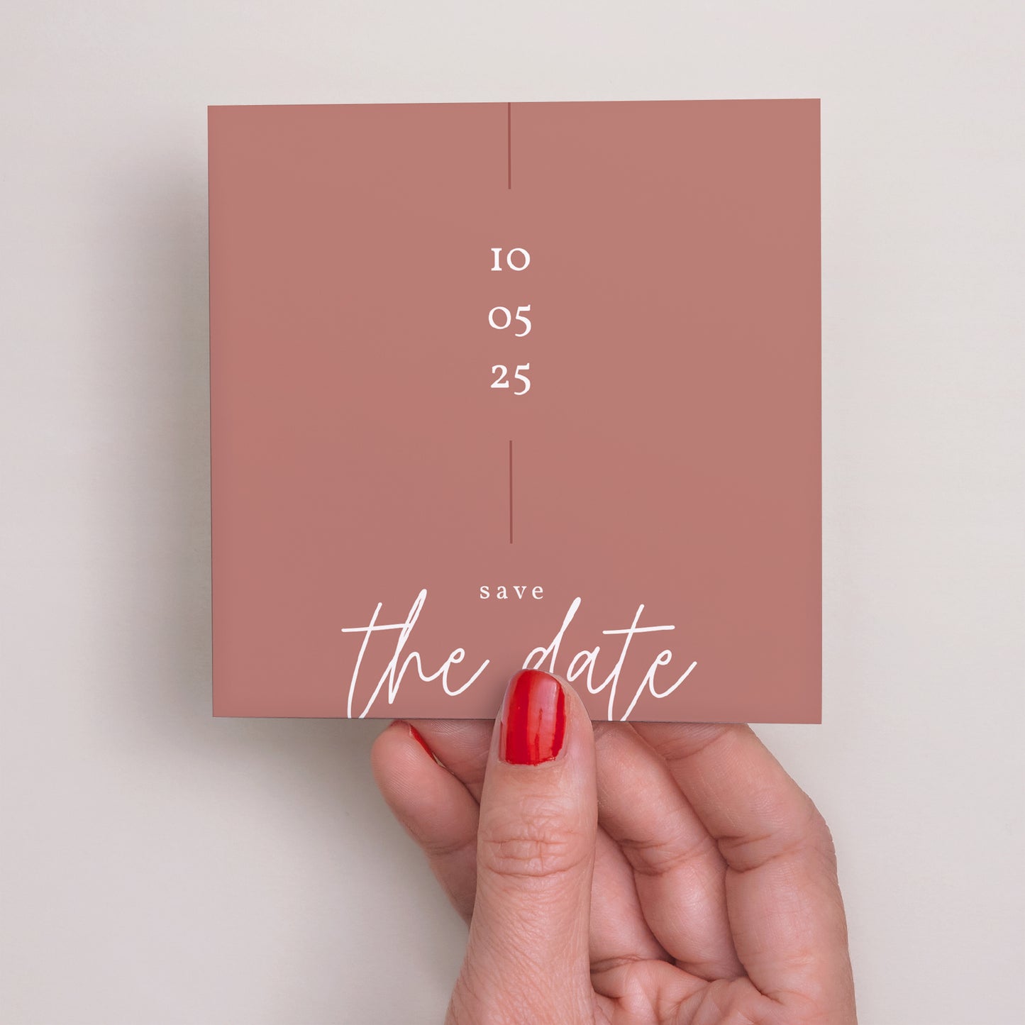 Save the date Karte Hochzeit Quadrat Bohemian Spirit foto N° 2