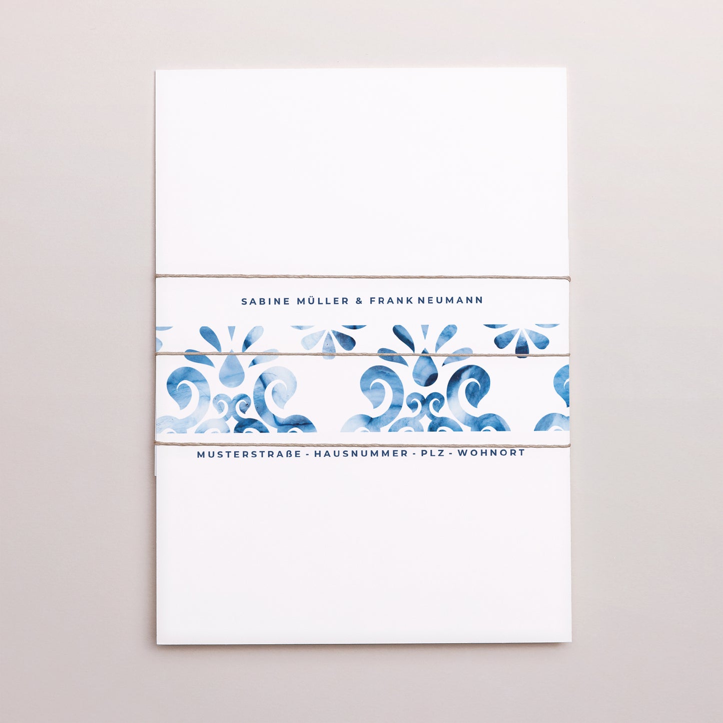 Hochzeitseinladung 3 Karten, Band Azulejos foto N° 4