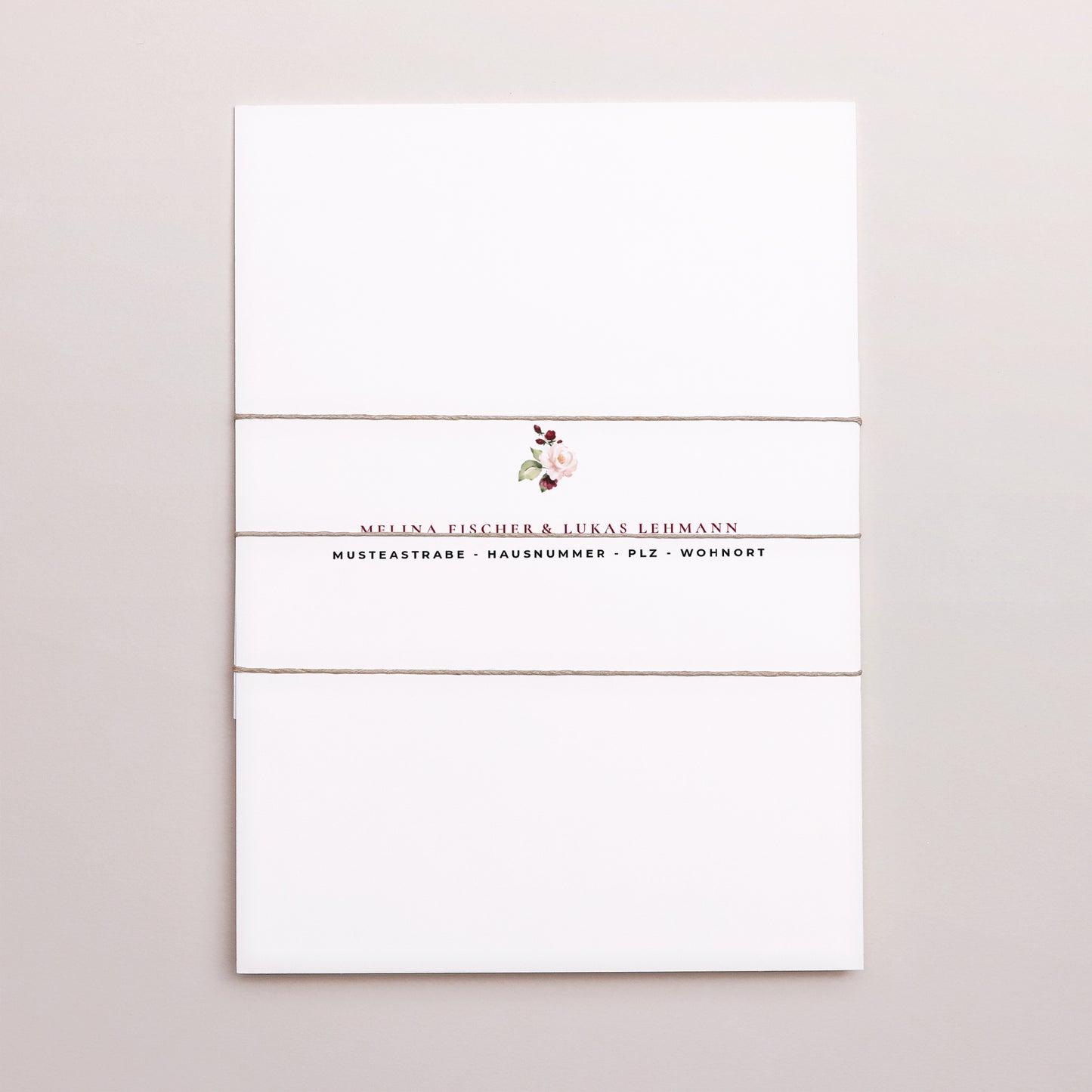 Hochzeitseinladung 3 Karten, Band Rock'n'Gold foto N° 4