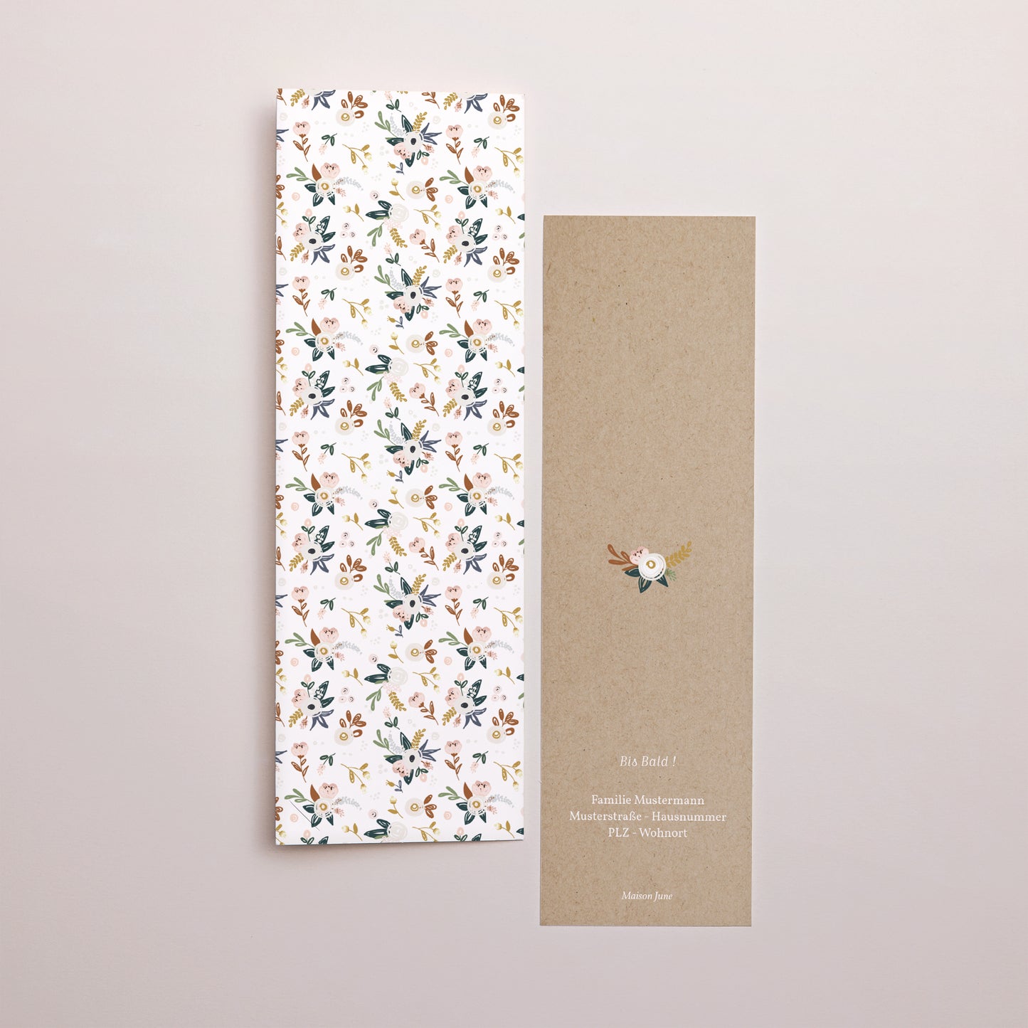 Geburtskarte Fotoautomaten Lesezeichen Tausend Blumen foto N° 3