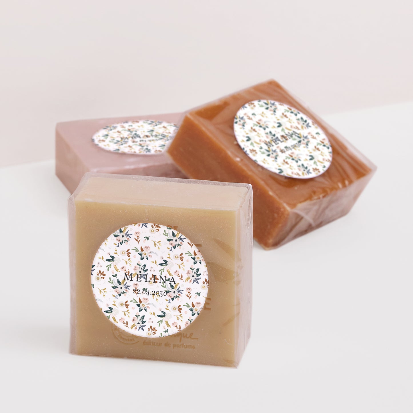 Sticker Geburt Rund Tausend Blumen foto N° 2