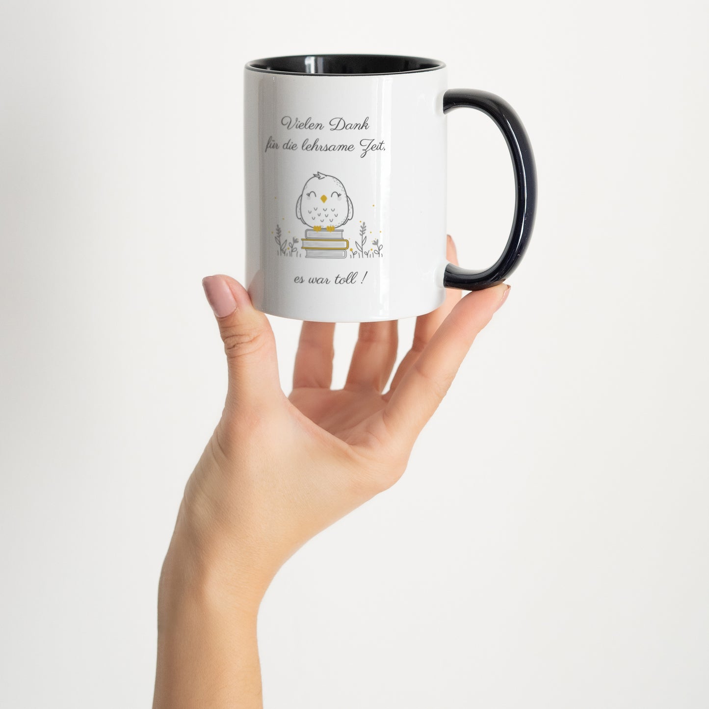 Tasse Objekte Schwarz Nanny Eule foto N° 2