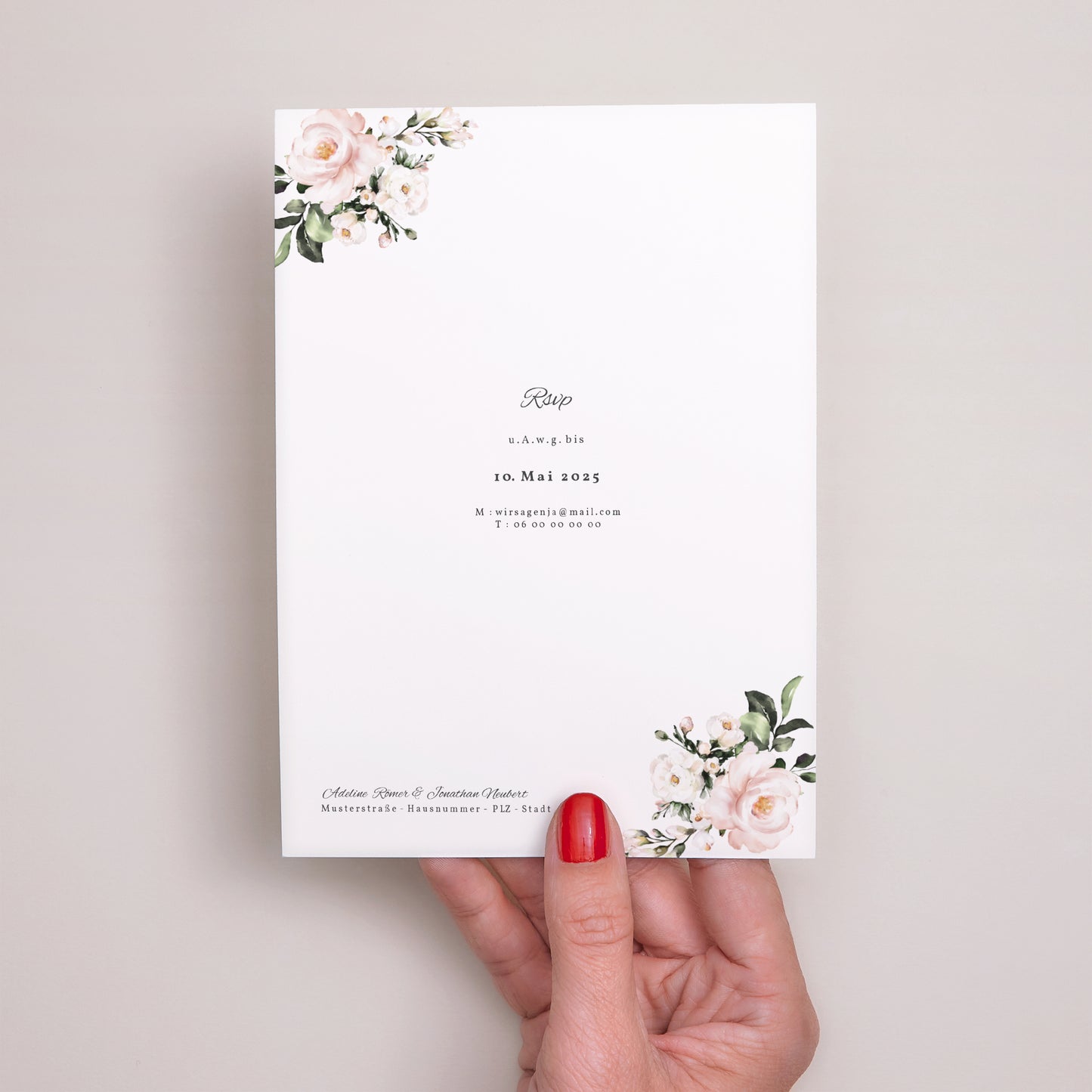 Hochzeitseinladung Romantische Kraft foto N° 3