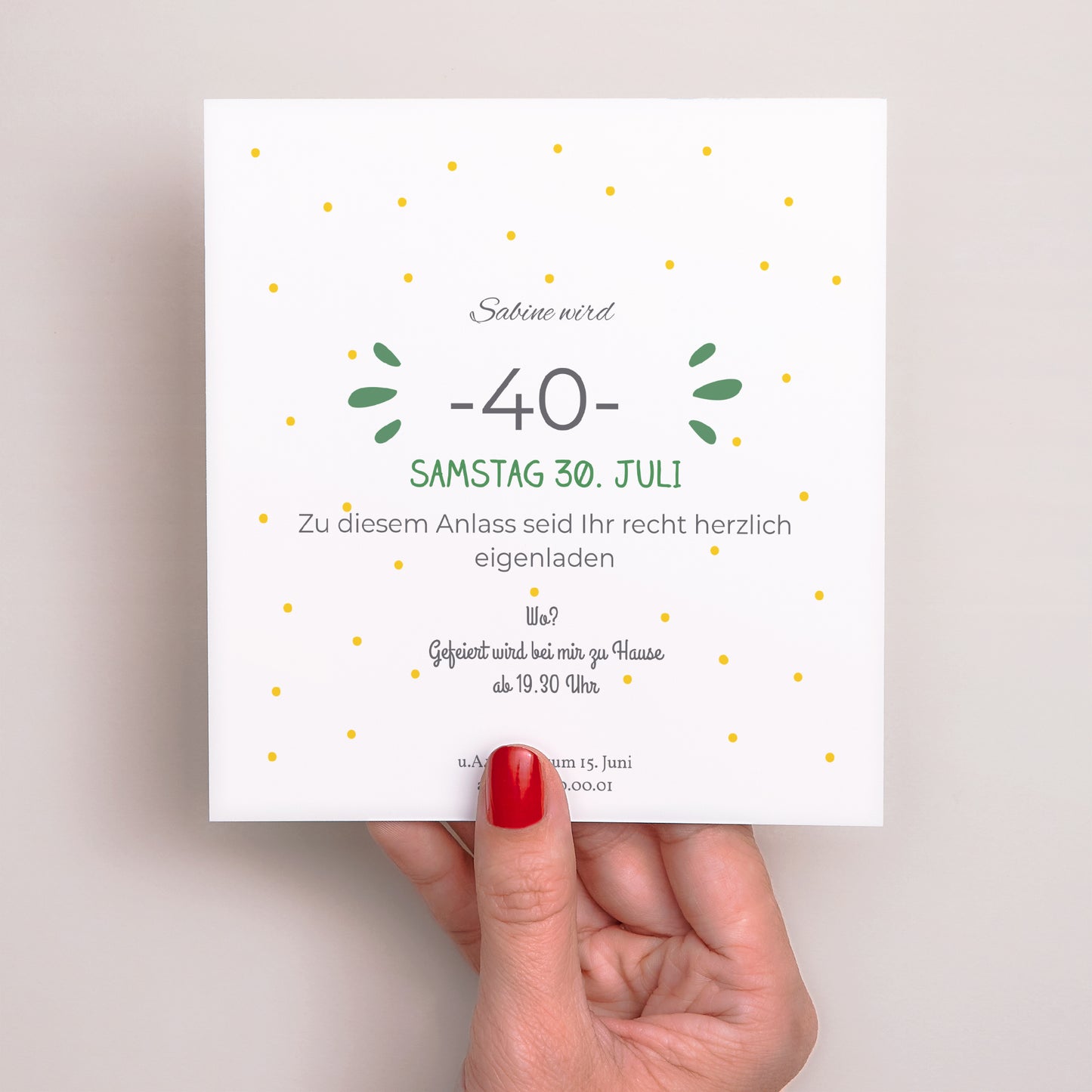 Einladungskarte Geburtstag Quadrat Ich bin vier Jahre alt foto N° 3