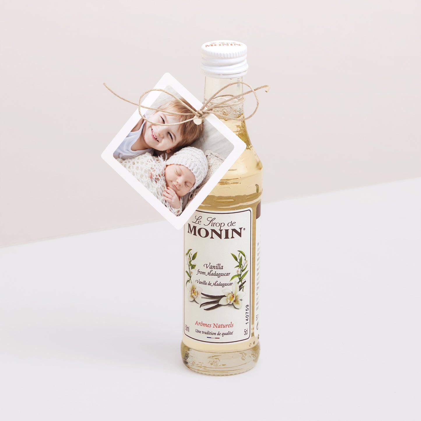 Vorgelochtes Etikett Geburt quadratisch Multi Foto Quadrat foto N° 3