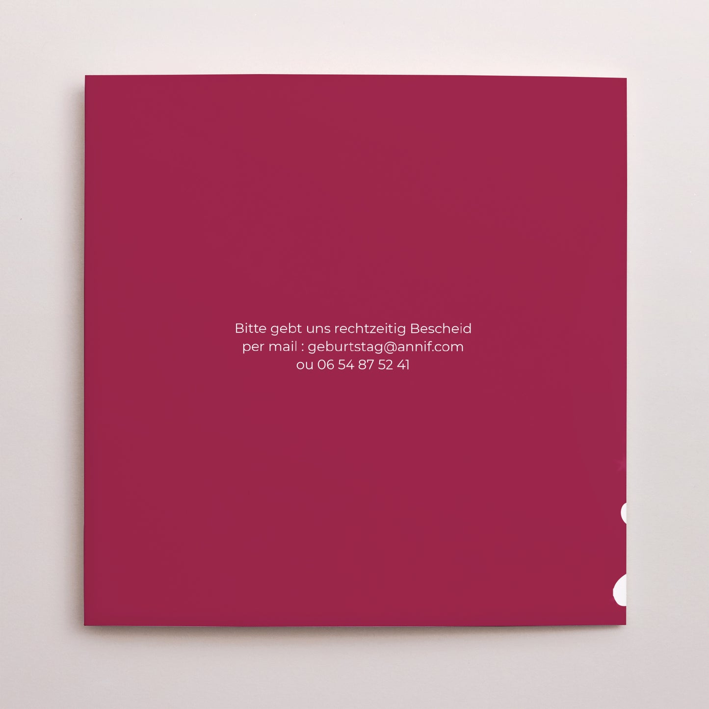 Einladungskarte Geburtstag Doppelflügiges Quadrat Collage 70 Jahre foto N° 3