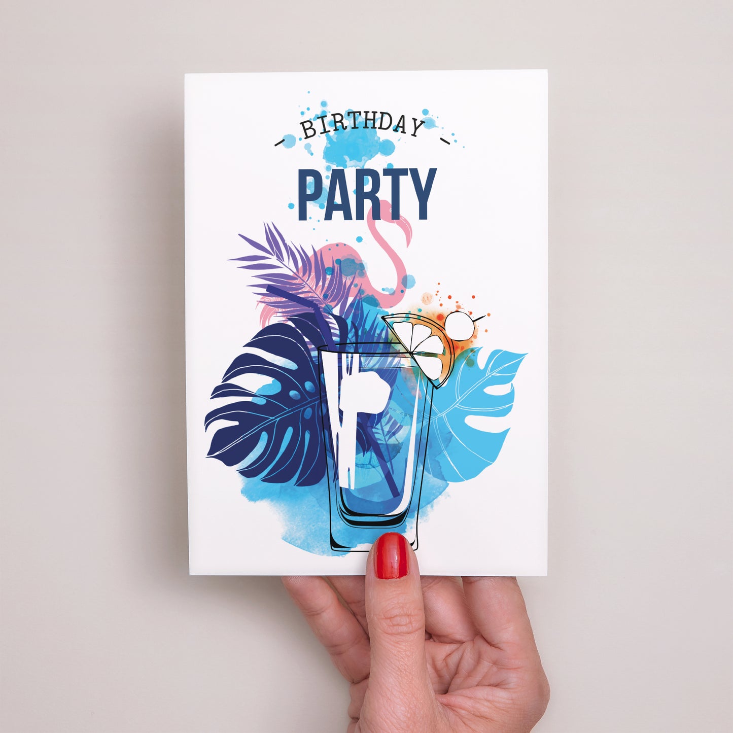 Beilegekarte Geburtstag Erwachsener Cocktail 40 foto N° 2