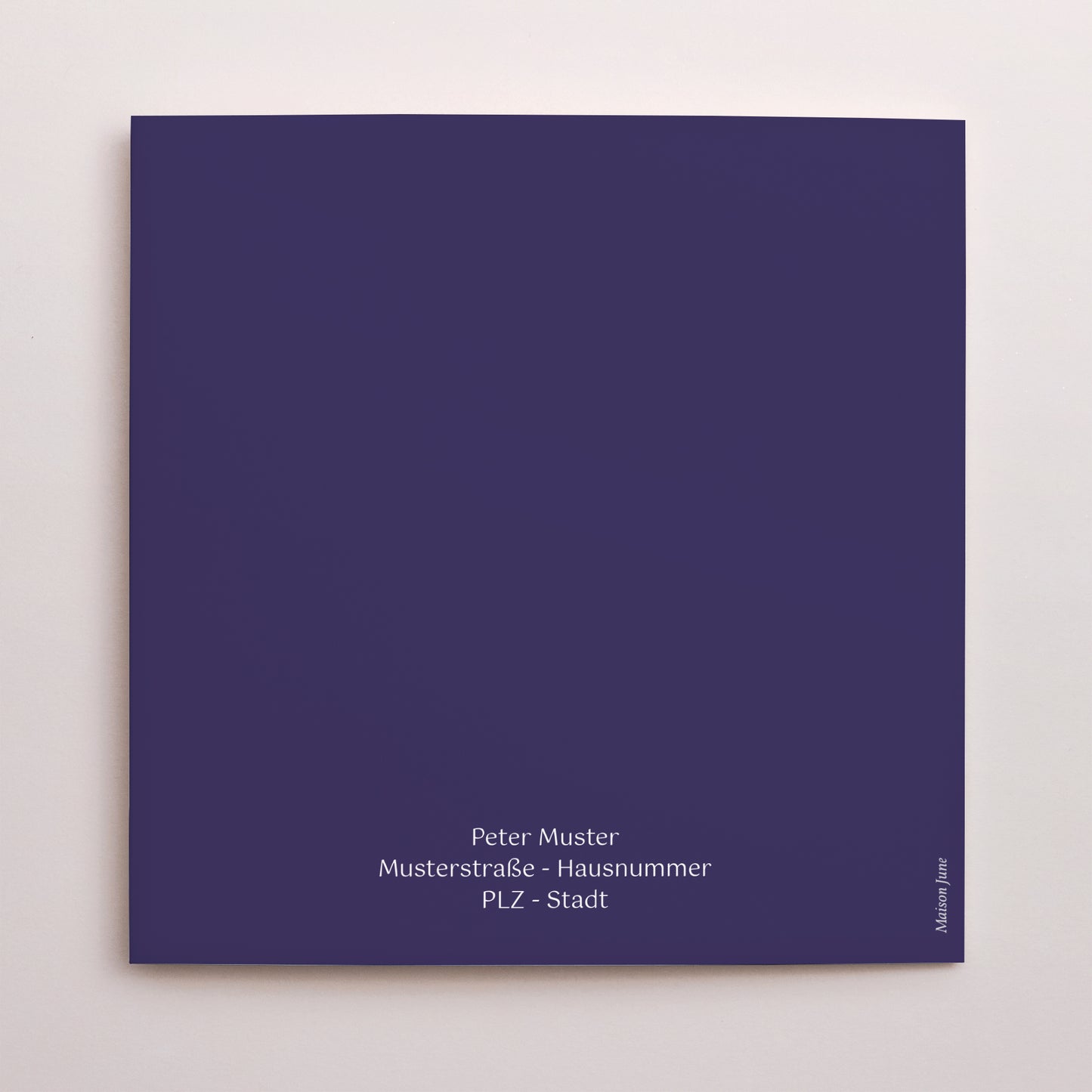 Einladungskarte Geburtstag Doppelflügiges Quadrat 50 Jahre, Festlich, Lack foto N° 3