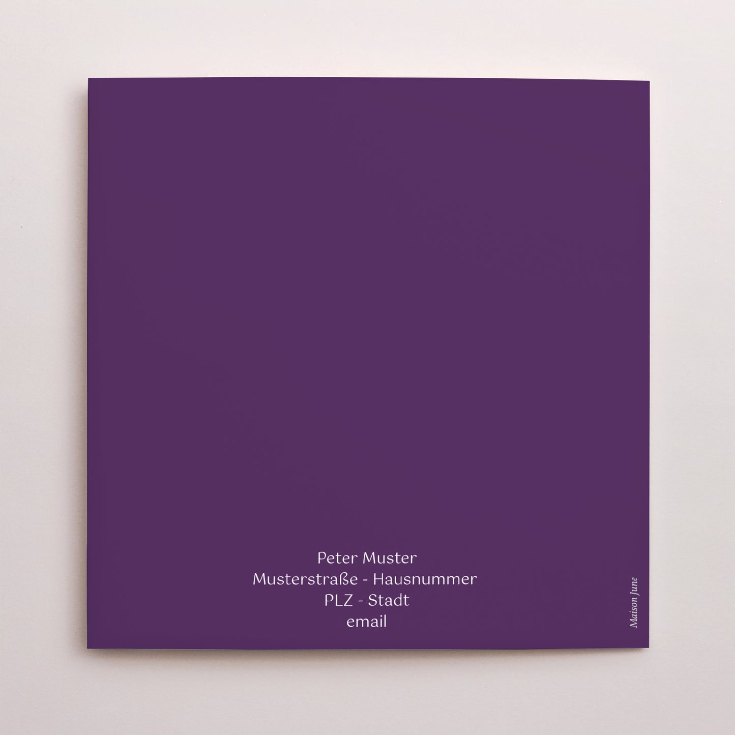 Einladungskarte Geburtstag Doppelflügiges Quadrat 20 Jahre, Festlich, Lack foto N° 3