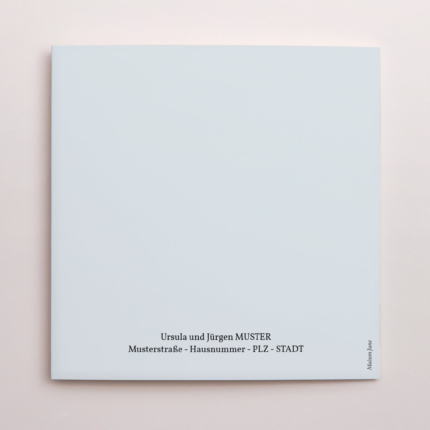 Taufeinladung Doppelflügiges Quadrat Taufe, Blumenmuster foto N° 3