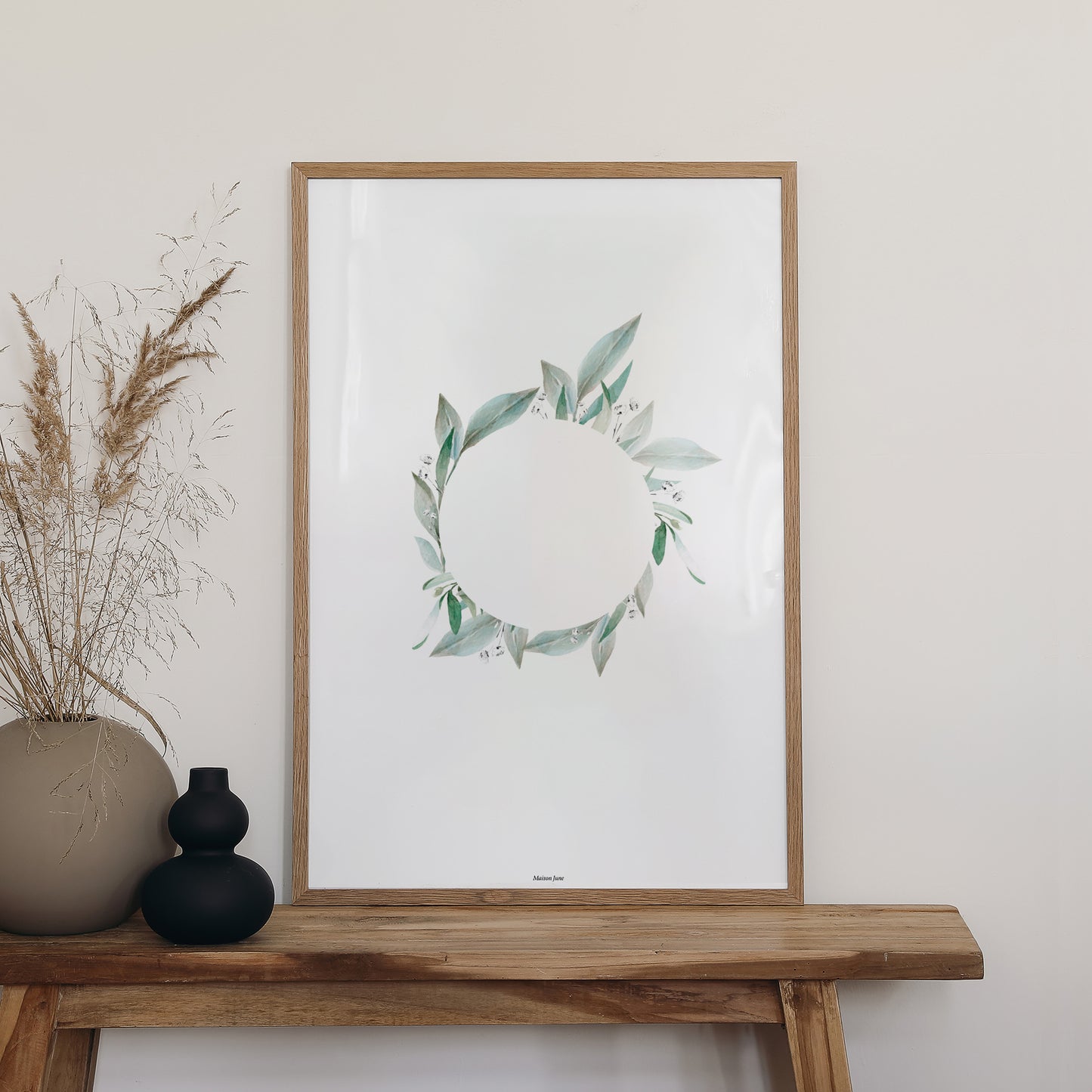 Begrüßungstafel Taufe Porträt 60 x 90 cm Blumenkranz II foto N° 2