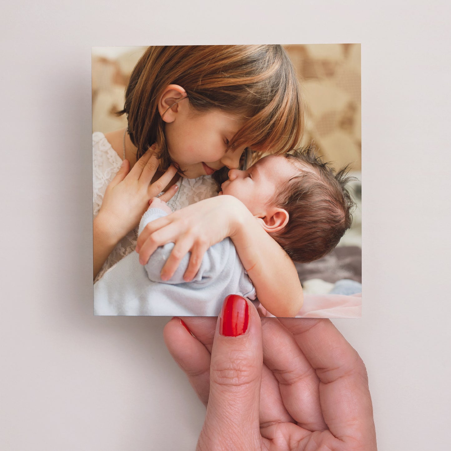 Dankeskarte Geburt Quadrat Kleiner Löwe foto N° 3