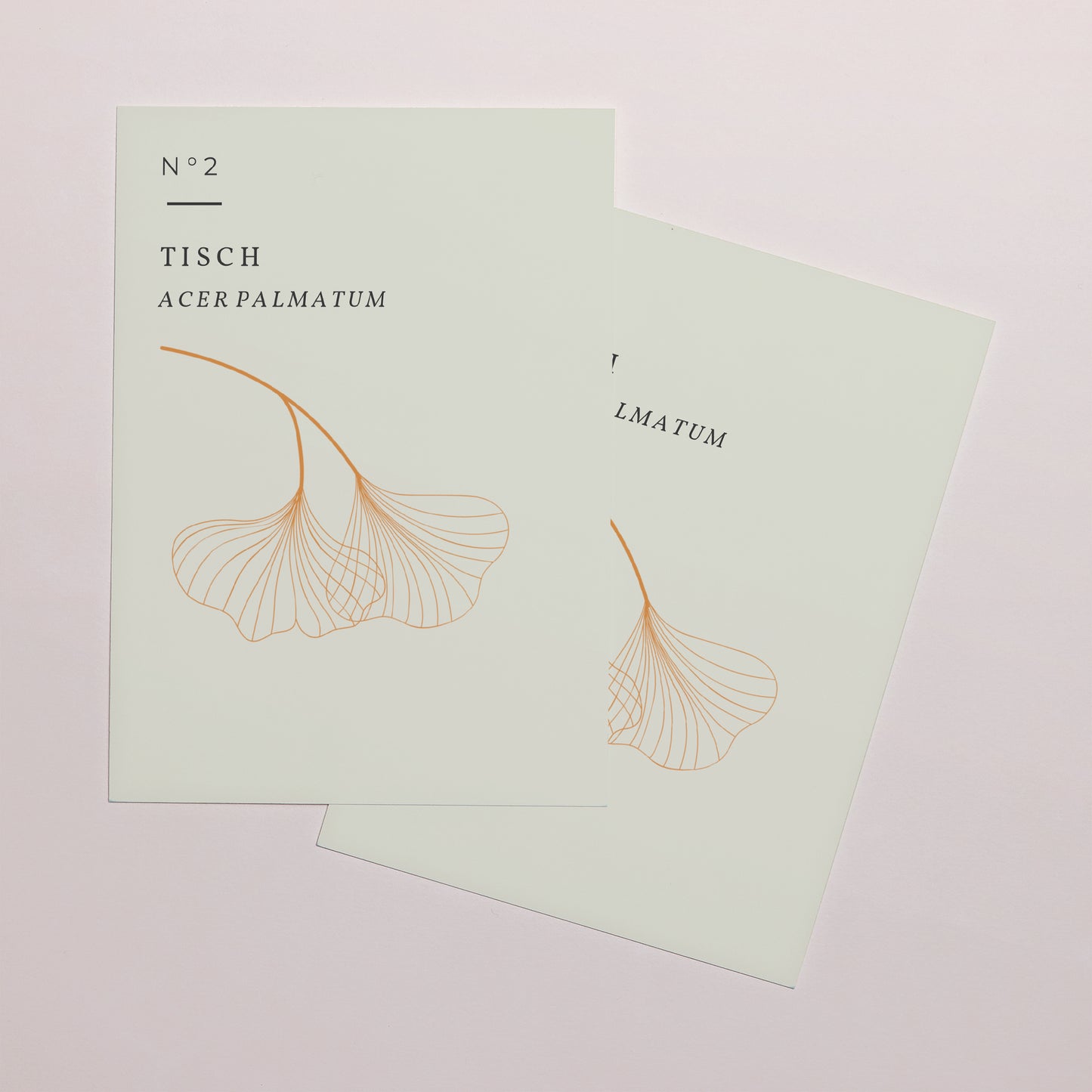 Tischnummern Hochzeit Rechteck Ginkgo Biloba, Goldene Blätter foto N° 2