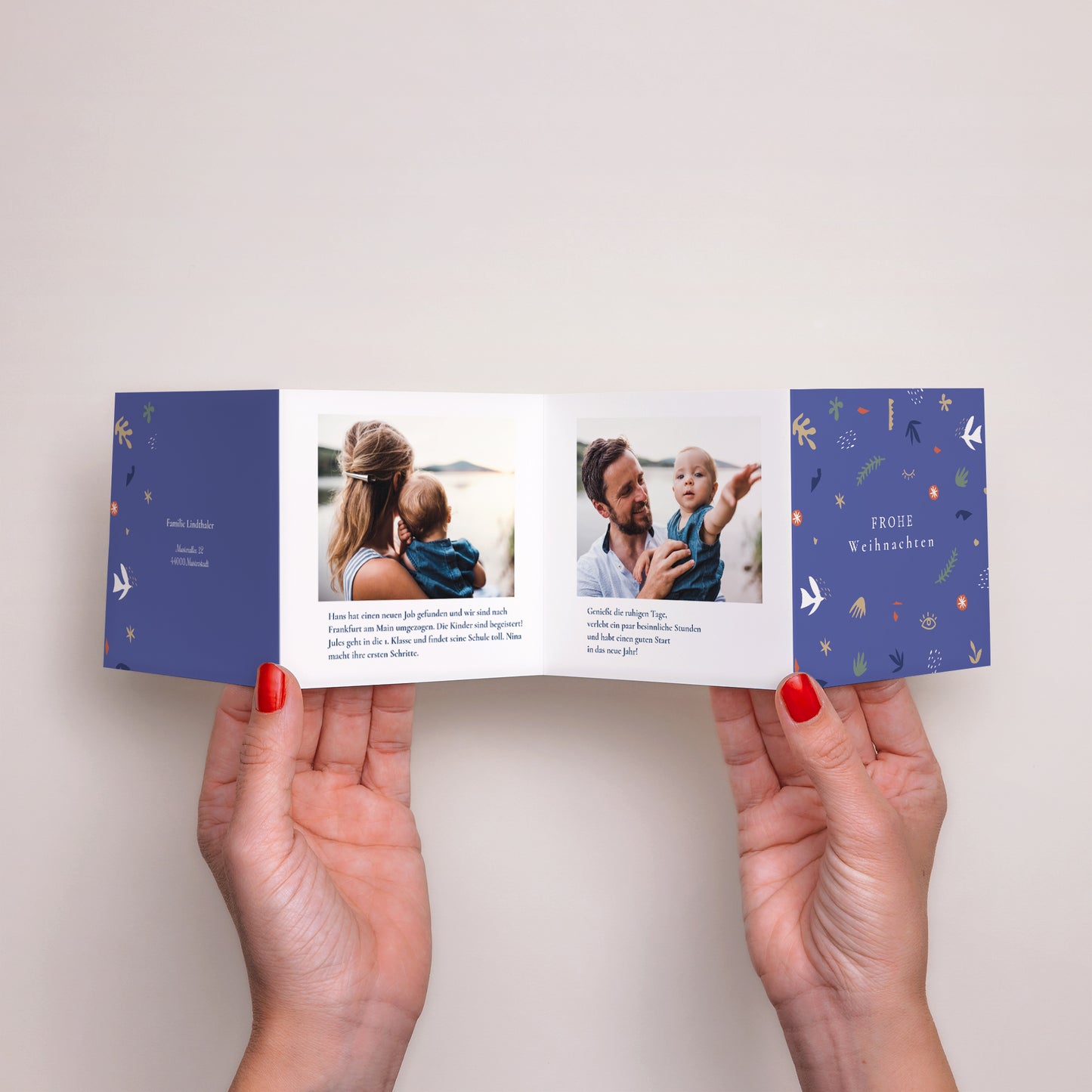 Weihnachtskarte Weihnachten Akkordeon Auf die Art des Fauvismus foto N° 3