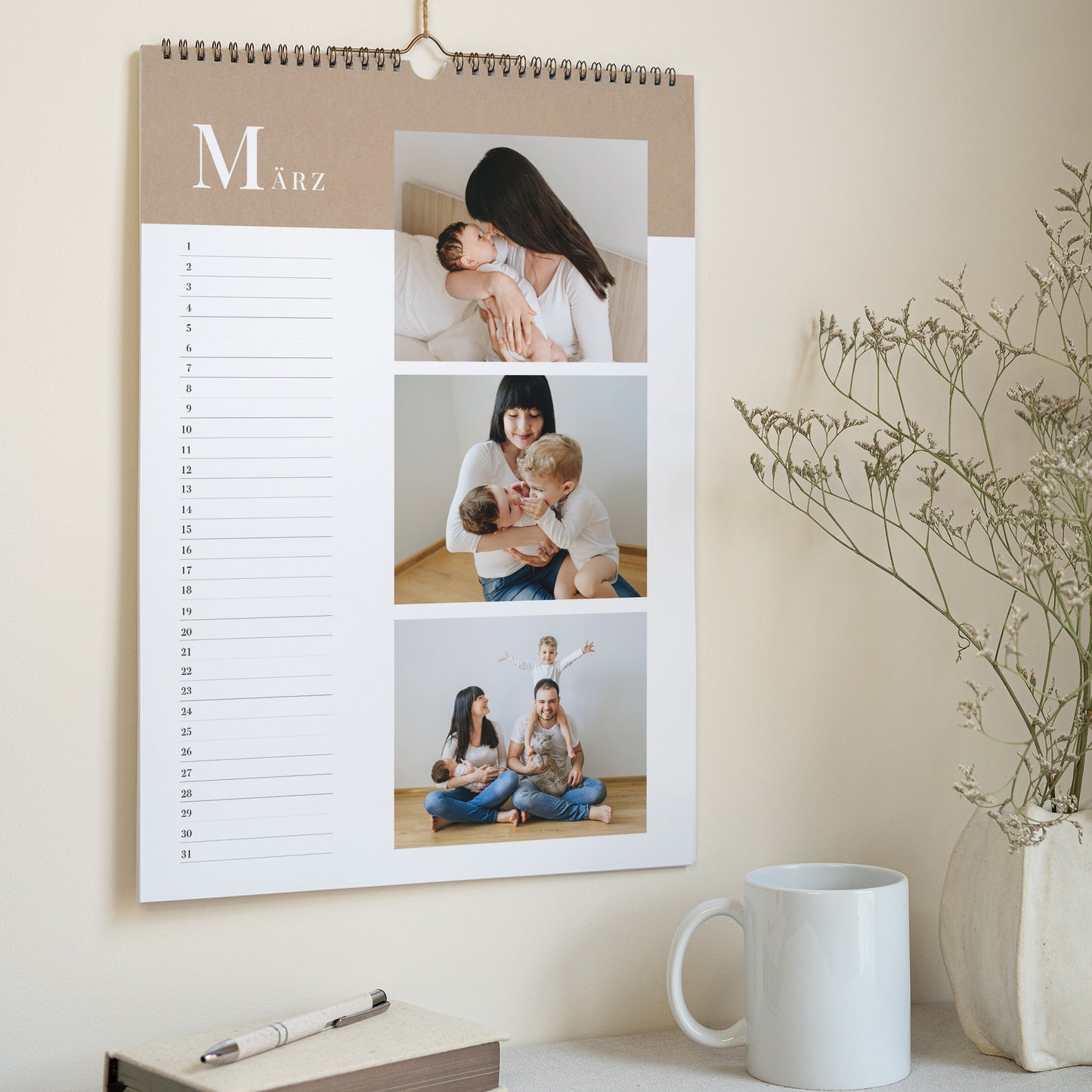 Kalender Weihnachten Wandgemälde A3 Weihnachtskrone III foto N° 3