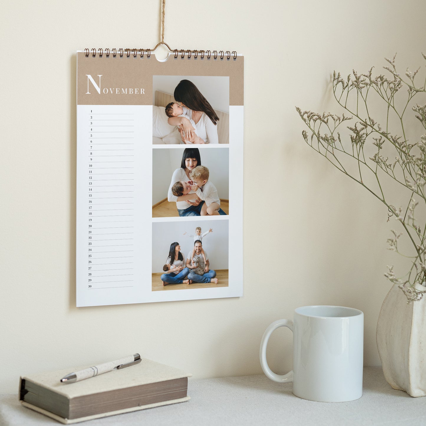 Kalender Weihnachten Wandbild A4 Weihnachtskrone III foto N° 3