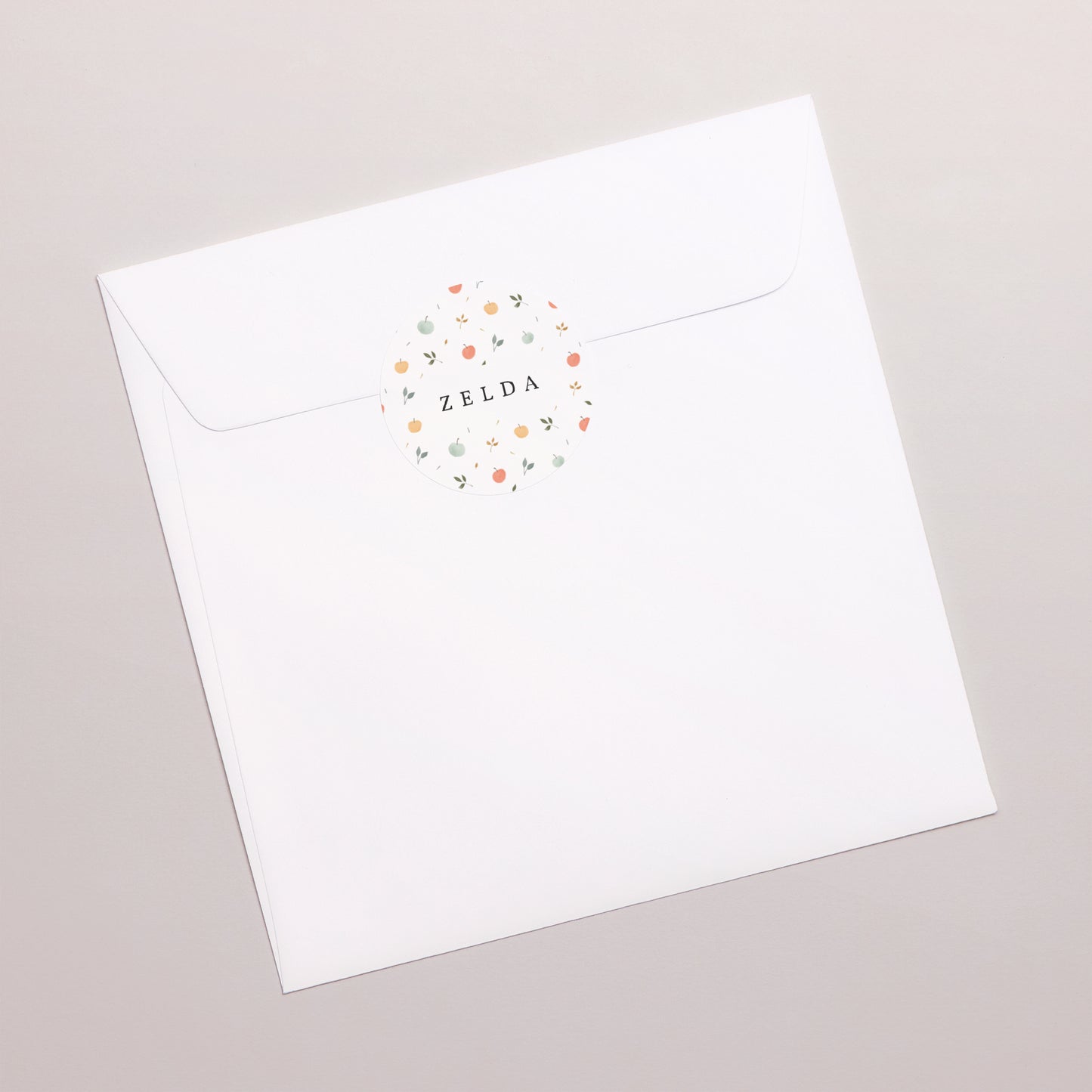 Sticker Geburt Rund Happy apple foto N° 3