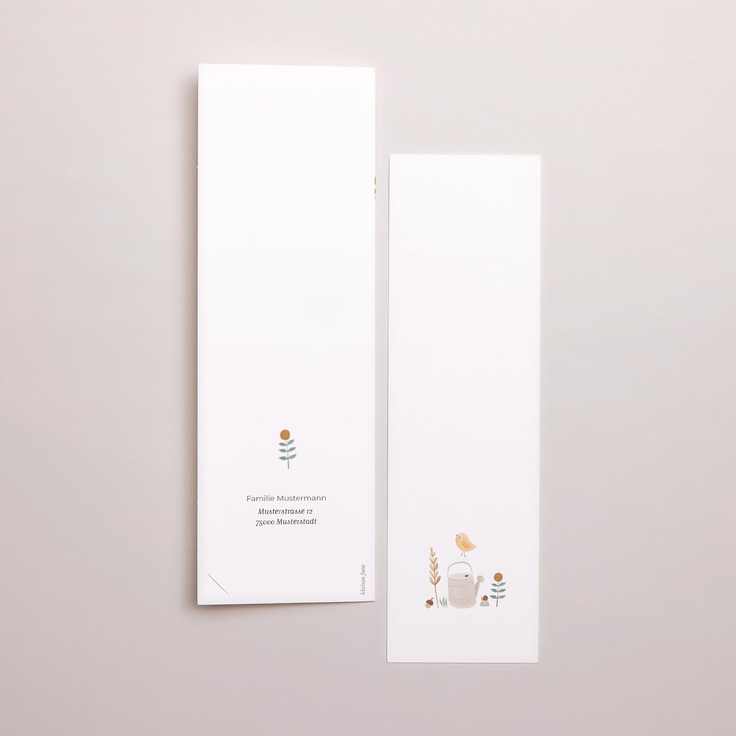 Geburtskarte Fotoautomaten Lesezeichen Kleine Gans foto N° 3