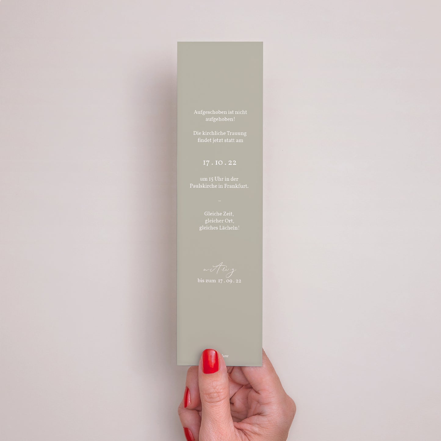 Karte Hochzeit Lesezeichen Deine Pastellfarbe foto N° 3