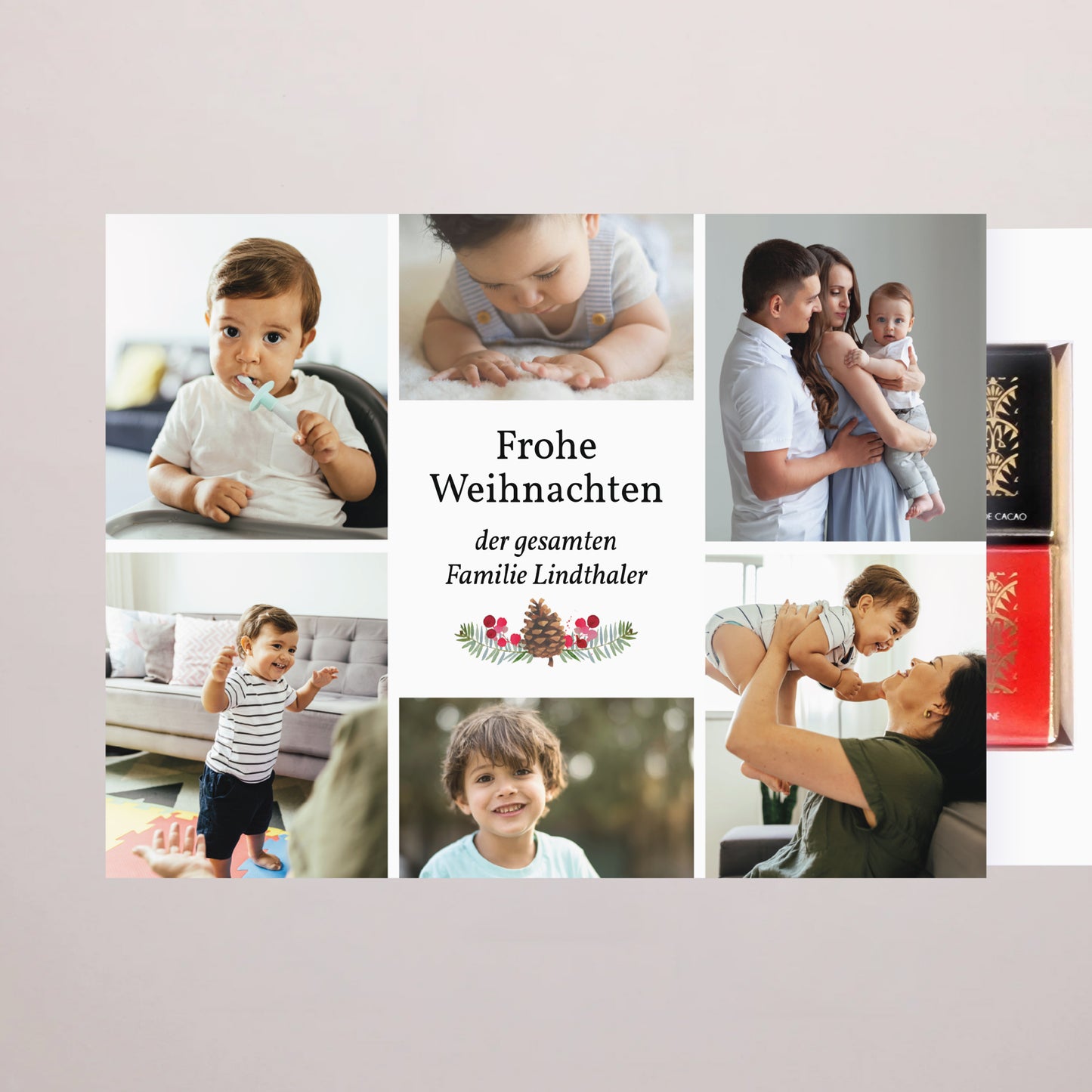 Personalisierte Schokoladenbox Objekte 6 Schokoladen Liebeskasten foto N° 2