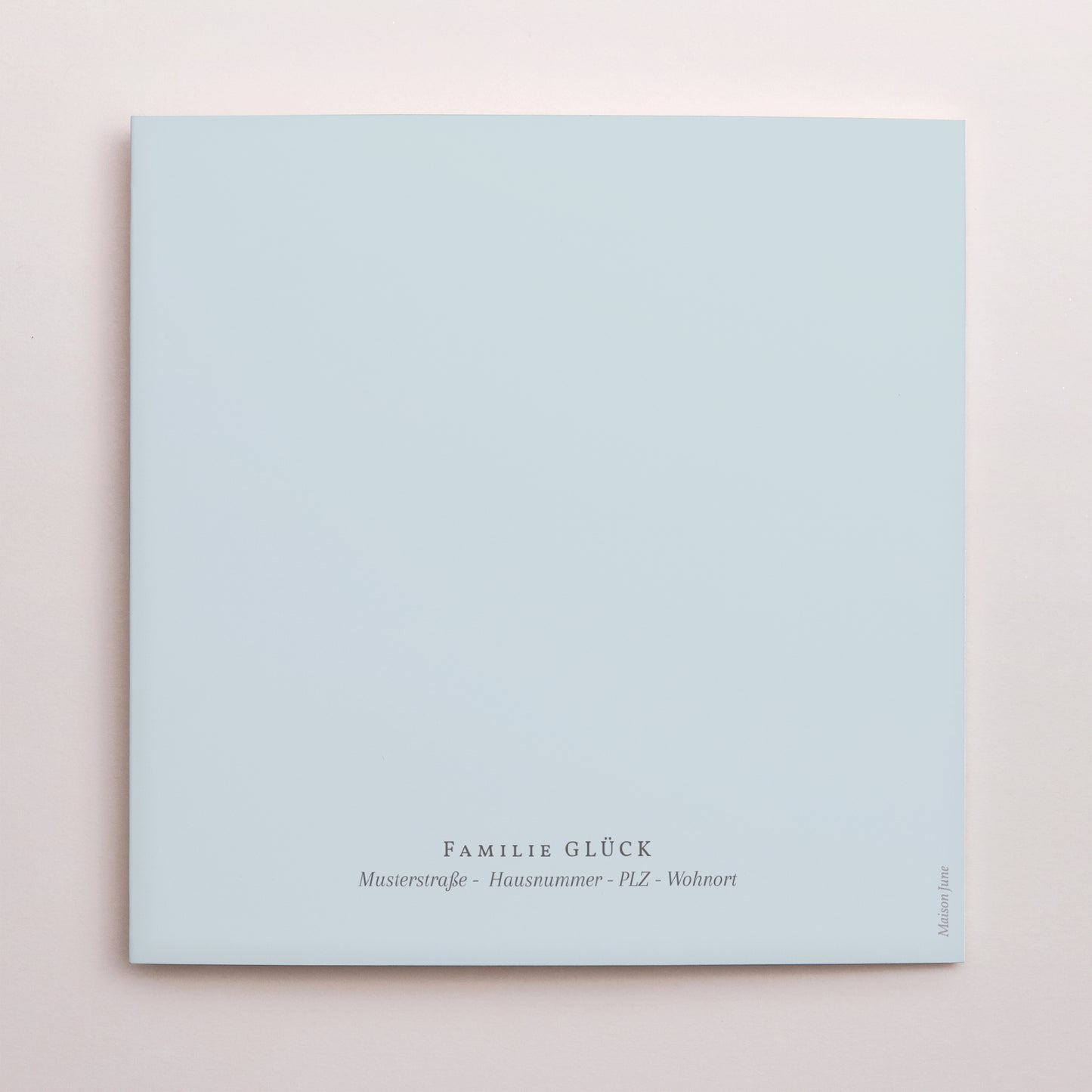 Geburtskarte Doppelflügiges Quadrat Meeresböden foto N° 3