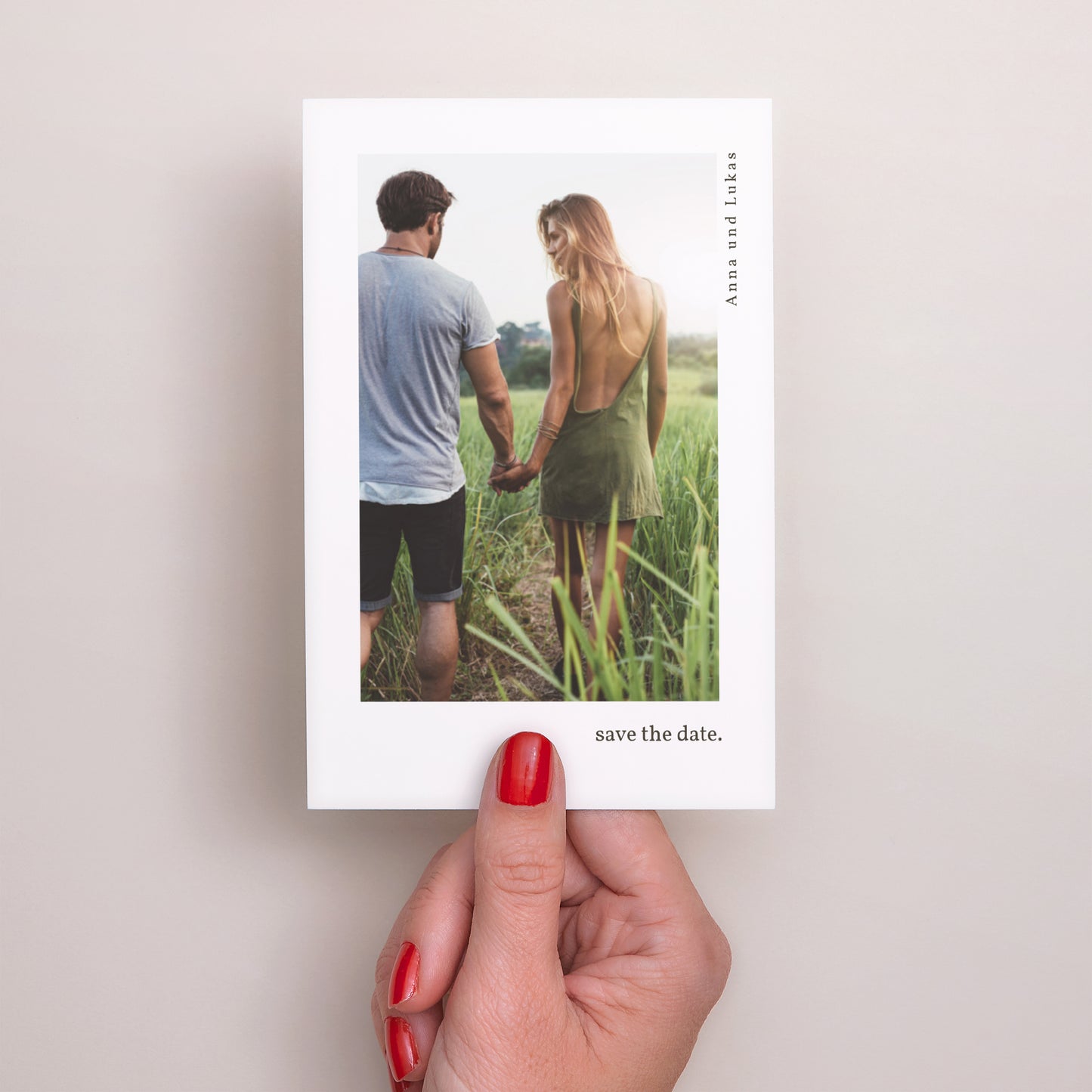 Save the date Karte Hochzeit PortraitPorträt Neo Champêtre foto N° 2